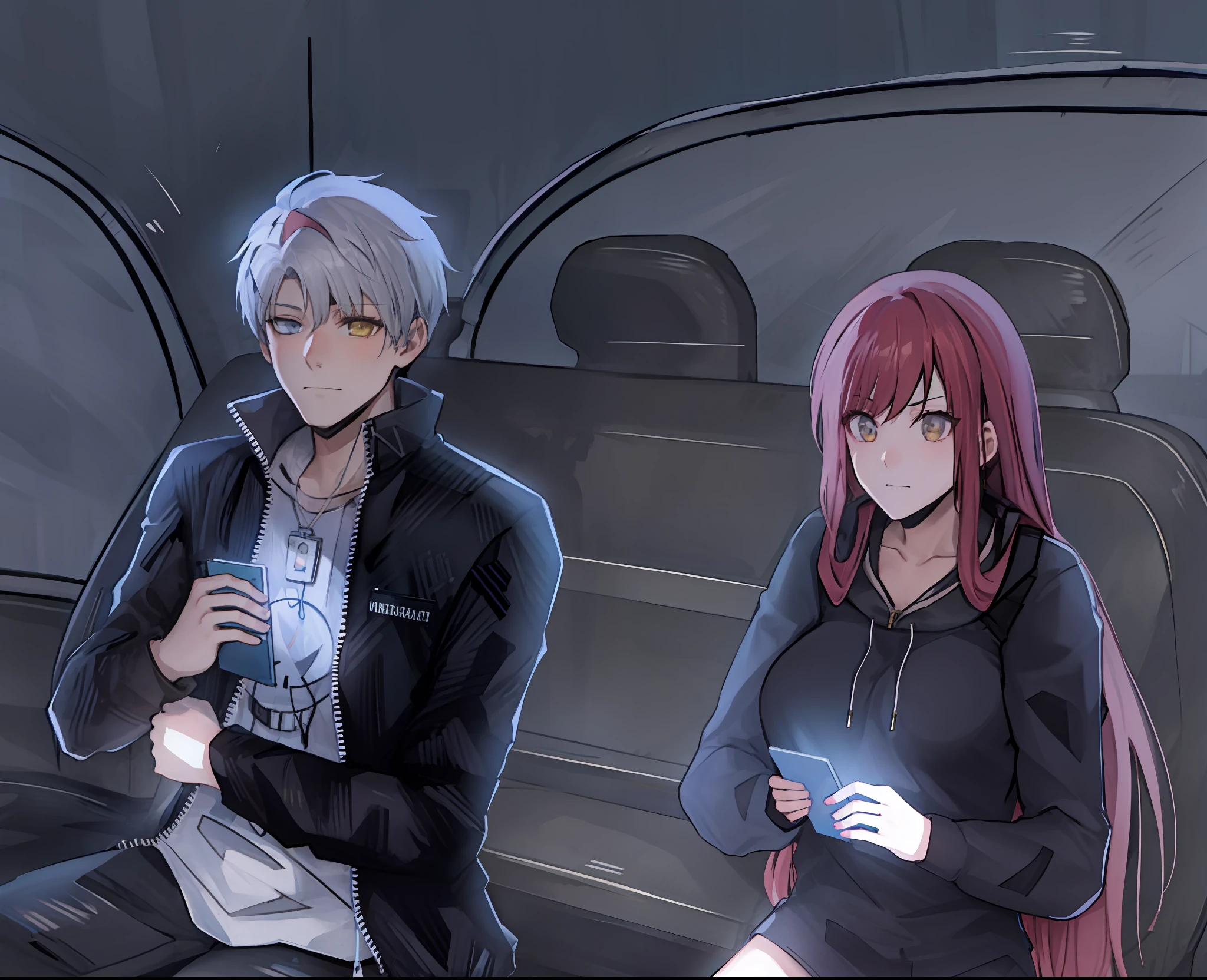 anime image of a man and a woman sitting in a car, ; visual novel, visual novel, visual novel cg, from girls frontline, anime lush john 8k woods, visual novel key visual, girls frontline style, made with anime painter studio, cel shaded anime, girls frontline universe, official fanart, girls frontline cg, sankakucomplex anime image, high quality fanart