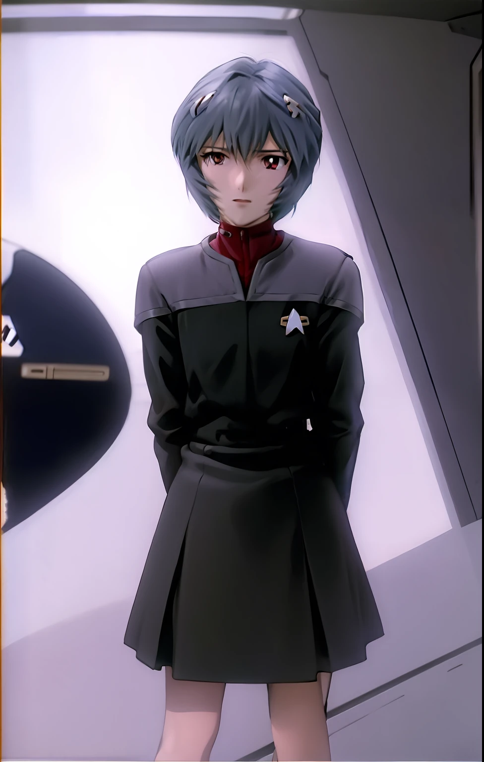 ayanamirei wearing ds9st uniform