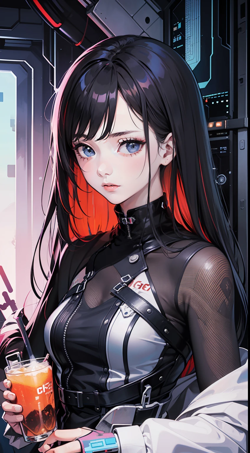 (masterpiece, top quality, best quality, official art, beautiful and aesthetic:1.2), (1girl:1.3), extreme detailed,colorful,highest detailed, glitch art, (digital distortion), pixelated fragments, data corruption,colorful noise, visual chaos,contemporary aesthetics,