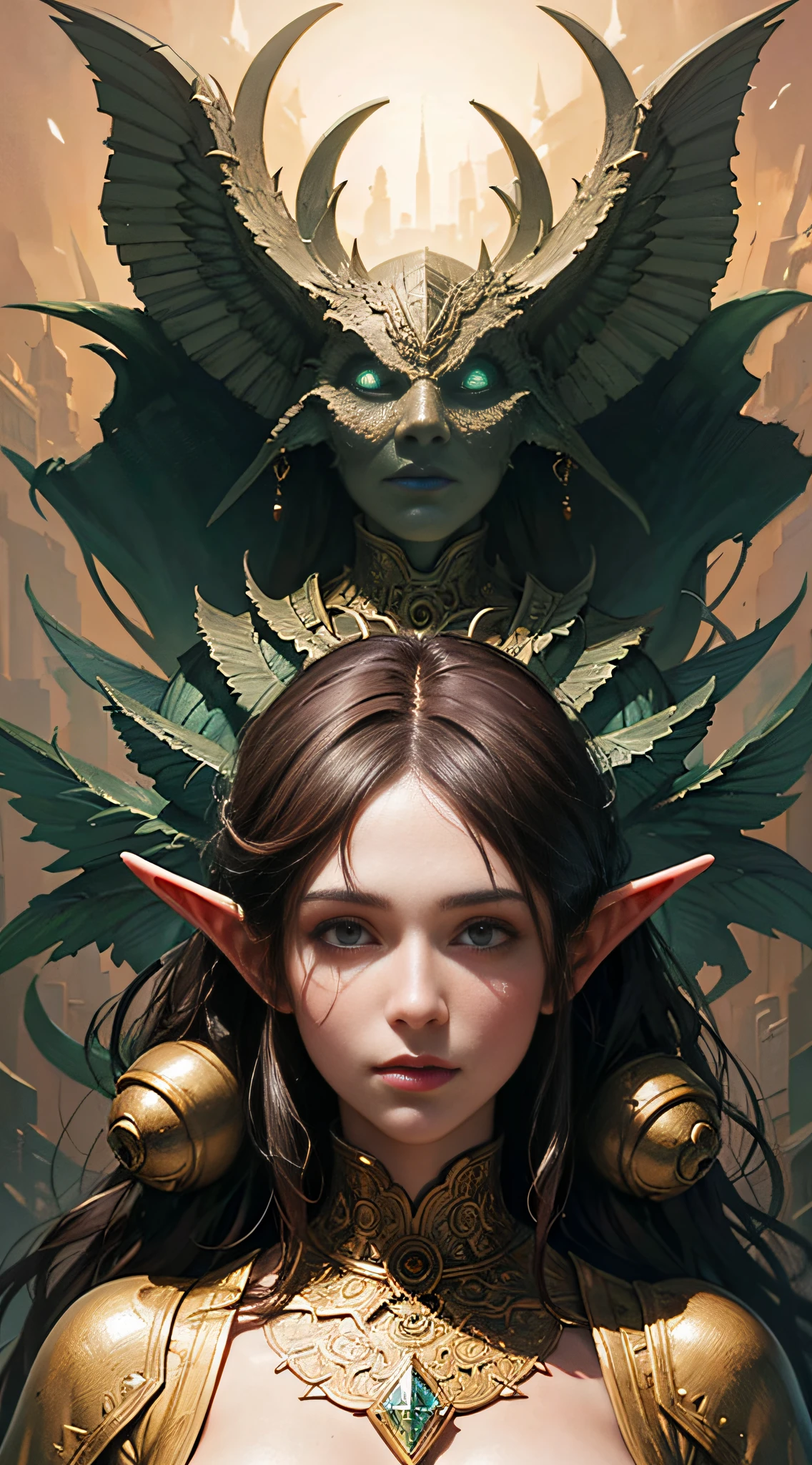 symmetry!!! portrait of an elf, fantasy, complex, with a great figure, highly detailed, dynamic lighting, digital art, digital painting, artstation, wlop, clear focus, illustration, works by artgerm, greg rutkowski and alphonse mucha, 8 k