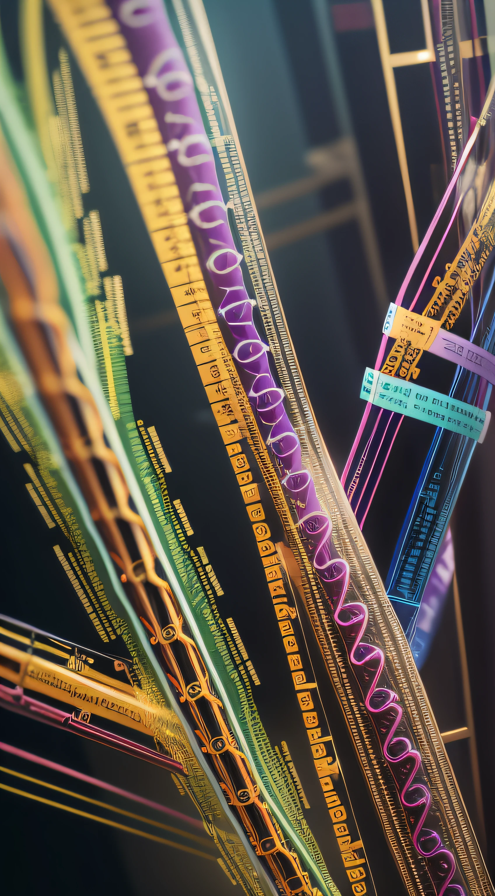 DNA,Deoxyribonucleic acid,colorful