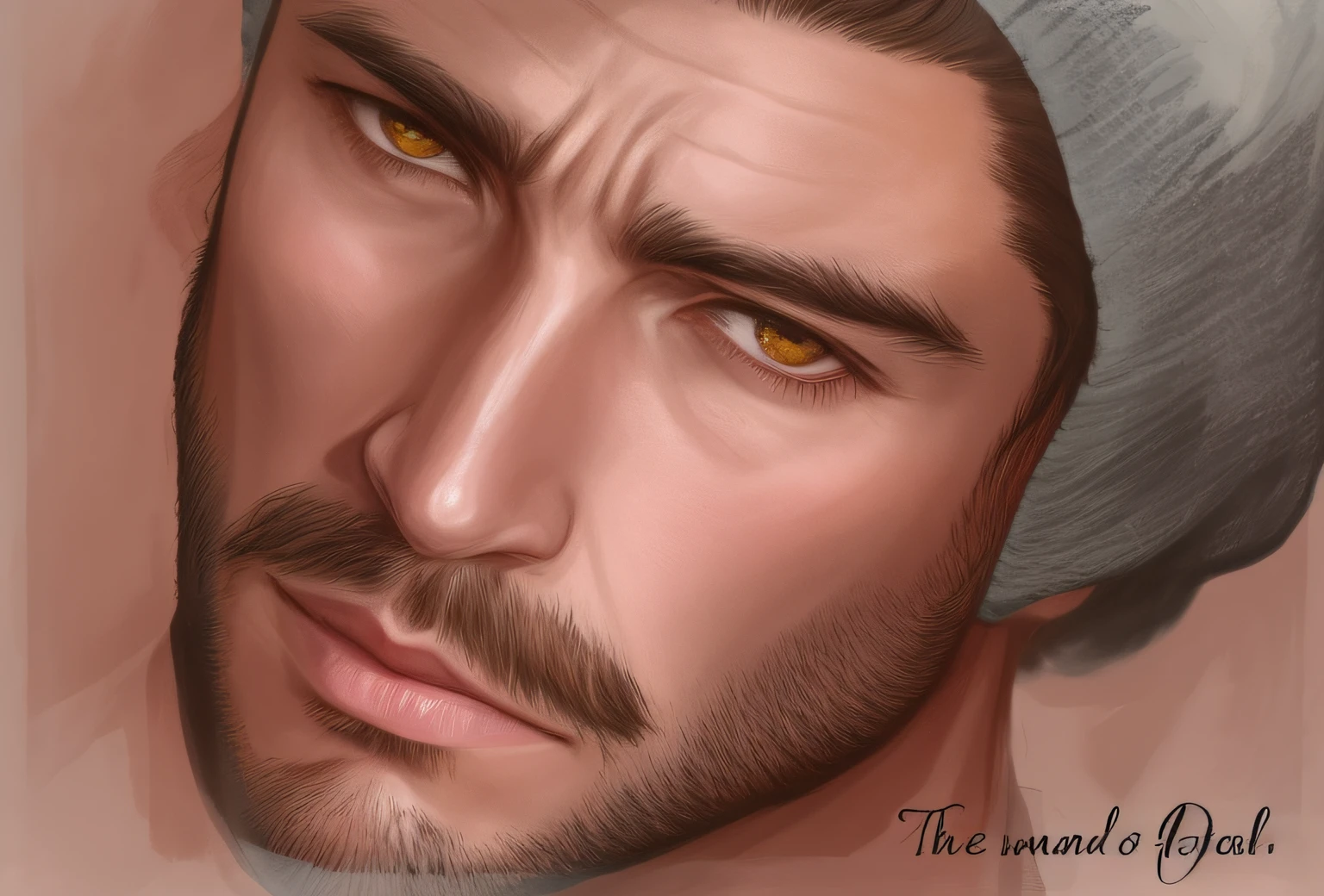 there's a man with a beard