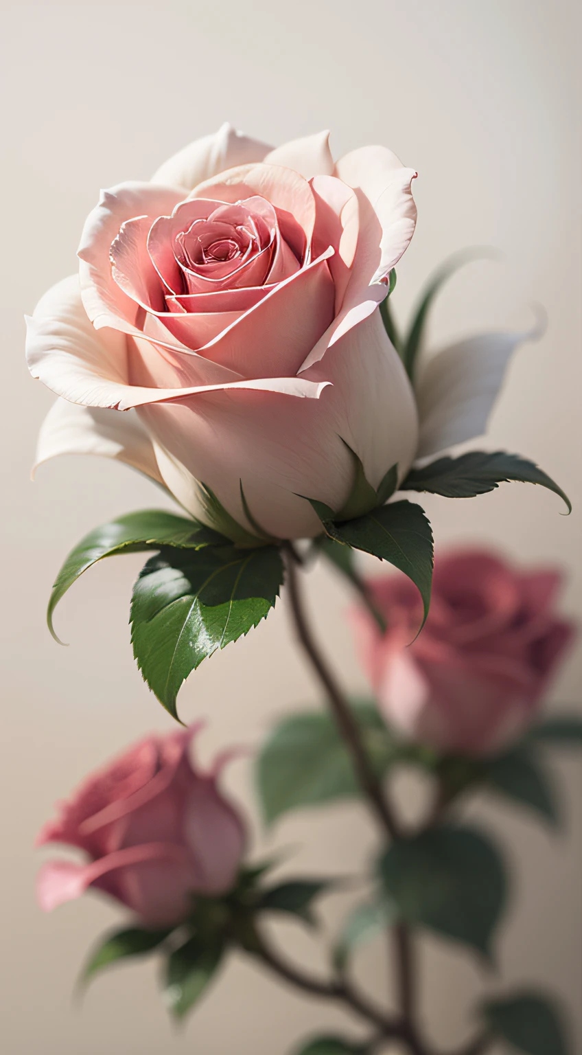 white rose,background blur