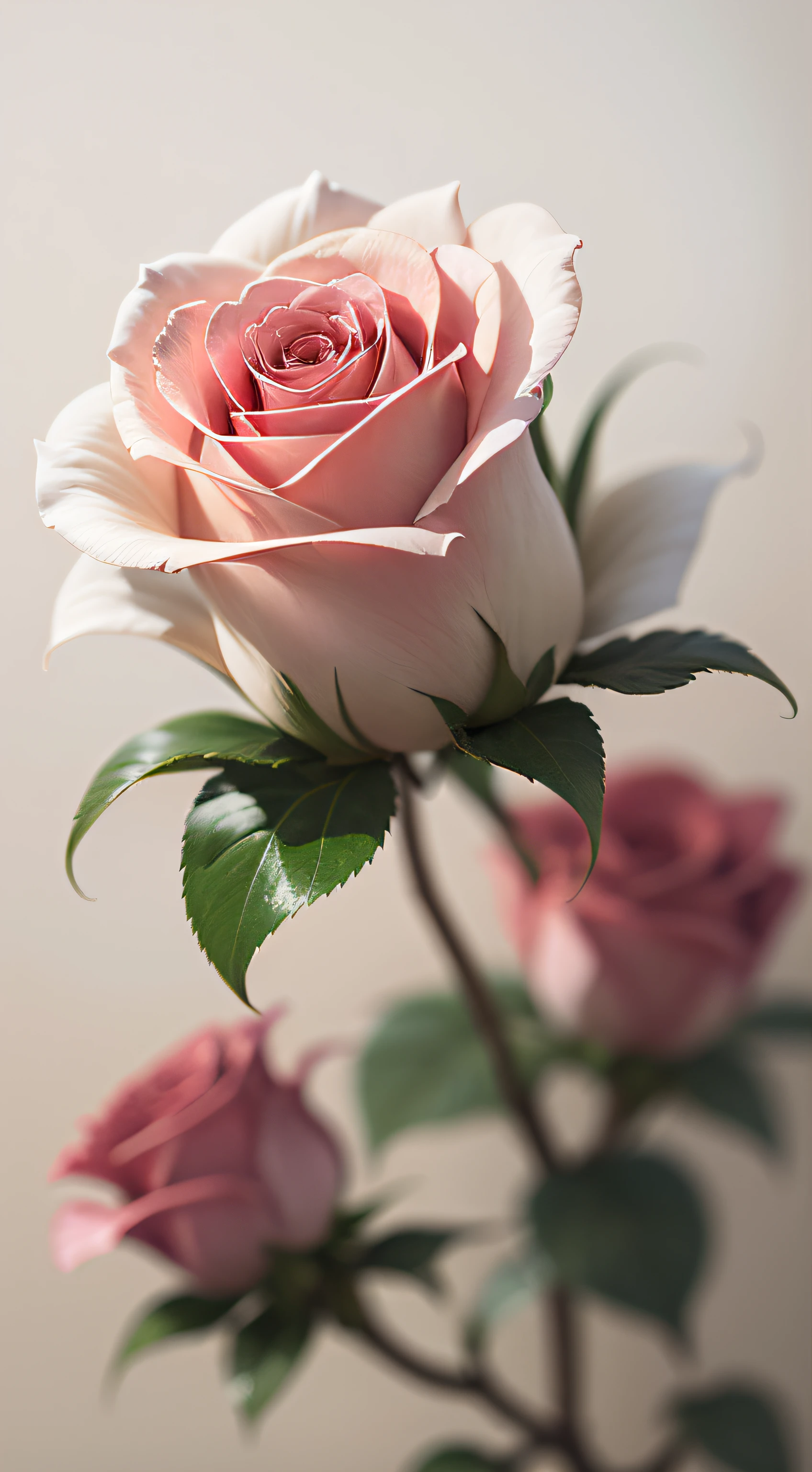 white rose,background blur