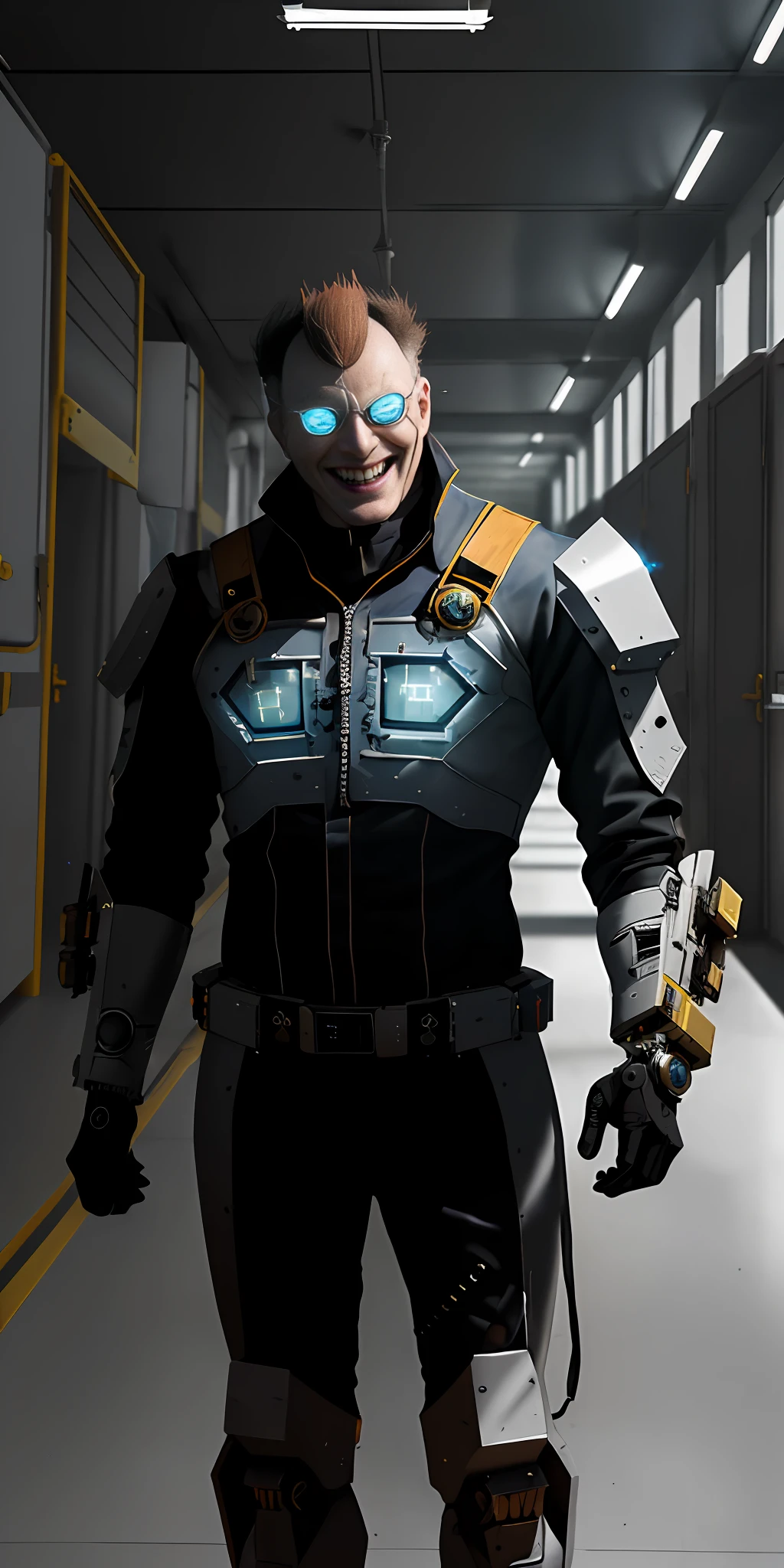 The Sinister Engineer is a brilliant scientist and inventor, obsessed with creating destructive weapons and devices. He is known for his eccentric appearance, wearing a technological suit adorned with gears and deadly devices. His eyes sparkle with malevolent intelligence and his devilish laughter echoes through the halls of his secret laboratory. Engineer