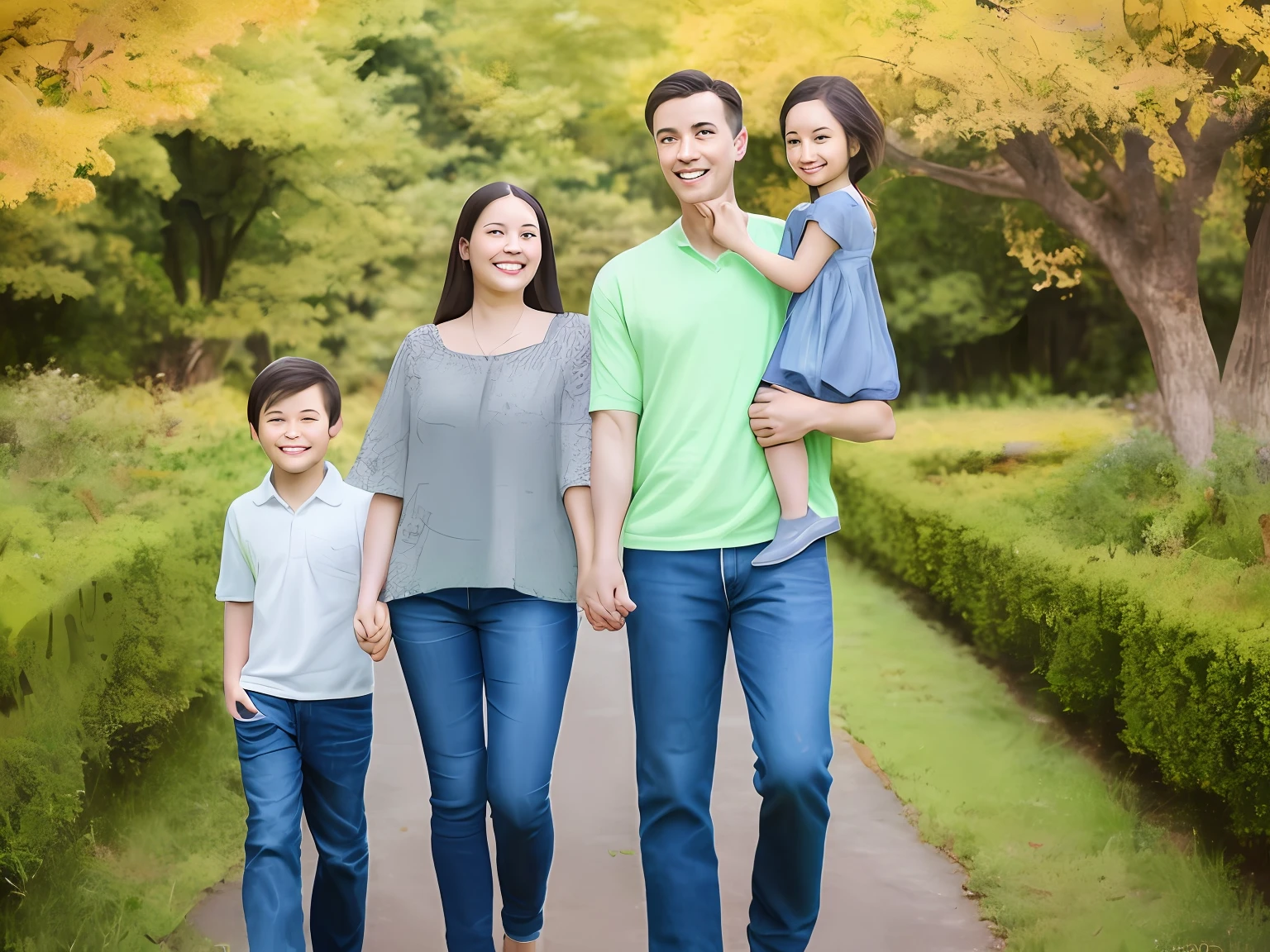 A happy family