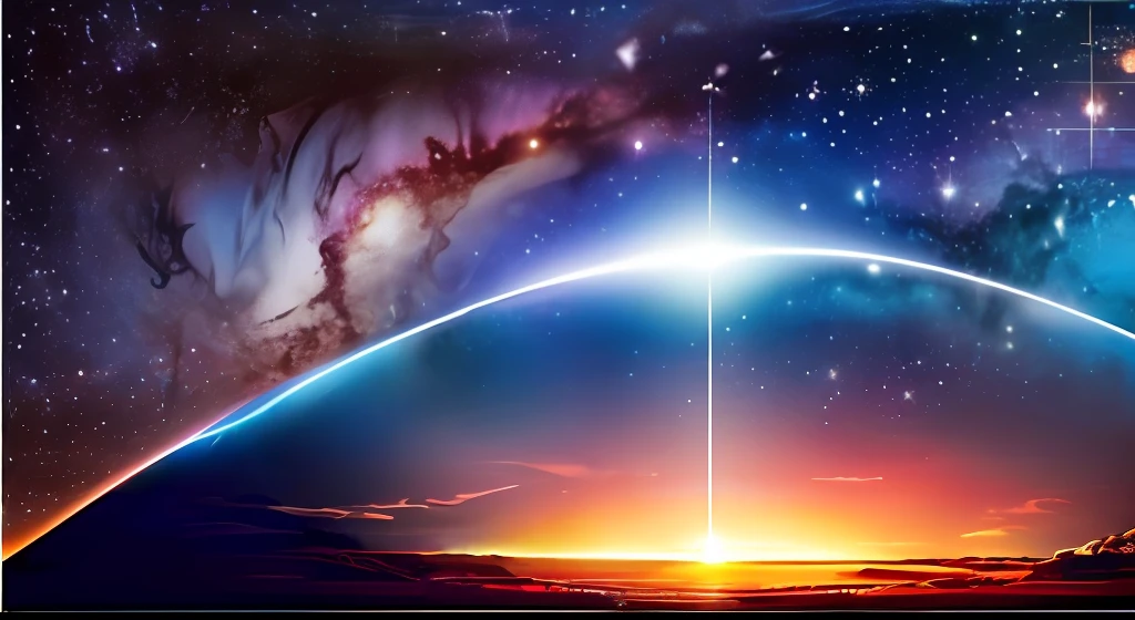 Describe a profile picture that captures the vastness and wonder of the expanding universe. Best quality, man, The images need to be at least 1024 x 576 pixels, The image should present a breathtaking view of the stars, galaxies and nebulae, conveying a sense of infinity and mystery. The cosmic colors and subtle details should evoke a sense of wonder and arouse curiosity about the connection between the cosmos and human existence. The image should convey a sense of depth and mystery, inviting viewers to explore the secrets of the universe and reflect on their own existence