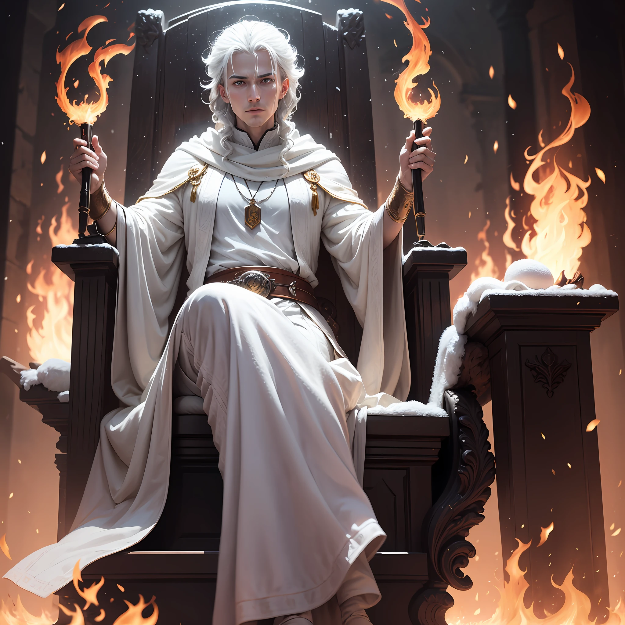 some thrones, and an Ancient of days sat down; his garment was white as snow, and the hair of his head as pure wool; his throne was of flames of fire, and his wheels a burning fire." This poetic description depicts God as an Ancient of days in white robes, hair as white as wool, and a throne on fire with fire. --auto