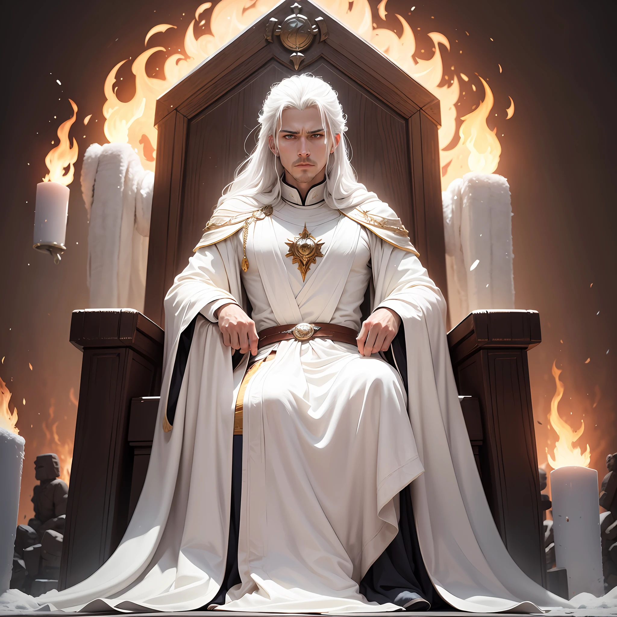 some thrones, and an Ancient of days sat down; his garment was white as snow, and the hair of his head as pure wool; his throne was of flames of fire, and his wheels a burning fire." This poetic description depicts God as an Ancient of days in white robes, hair as white as wool, and a throne on fire with fire. --auto
