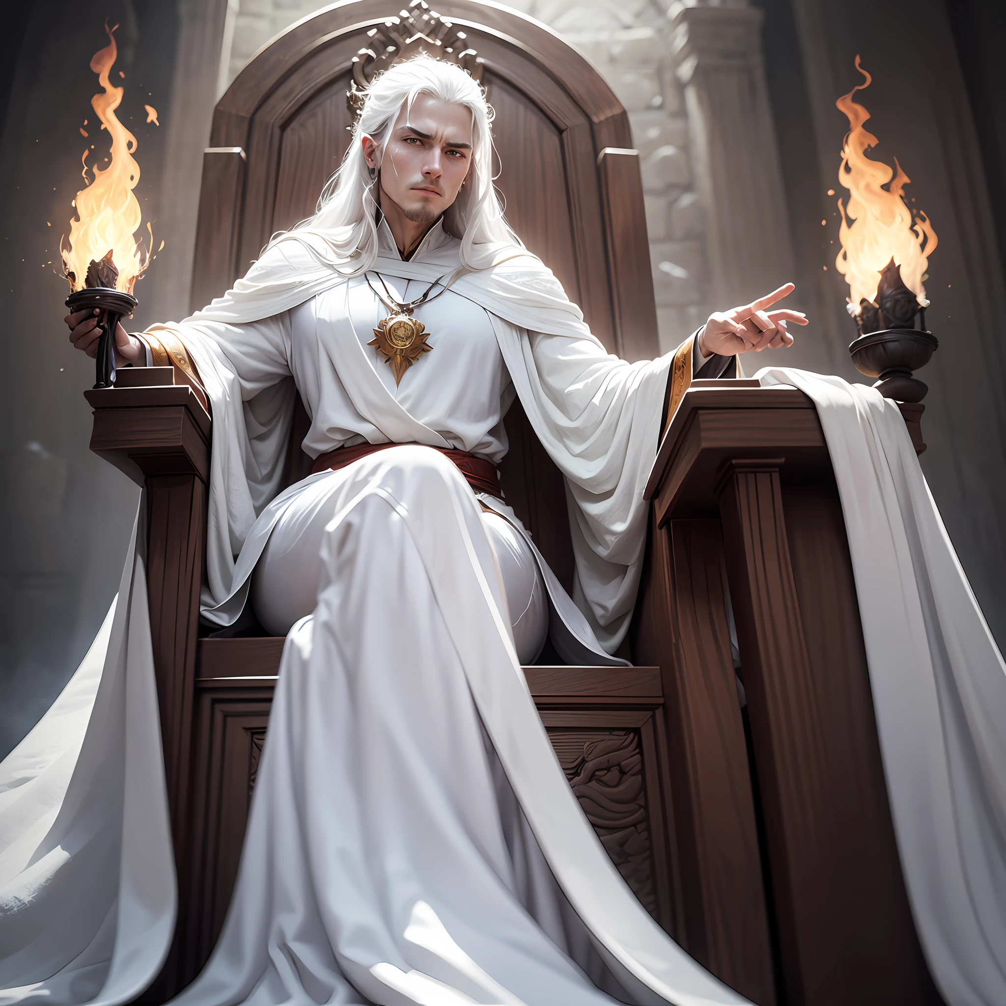 some thrones, and an Ancient of days sat down; his garment was white as snow, and the hair of his head as pure wool; his throne was of flames of fire, and his wheels a burning fire." This poetic description depicts God as an Ancient of days in white robes, hair as white as wool, and a throne on fire with fire. --auto