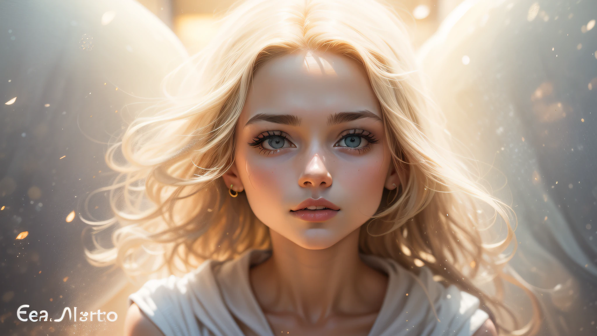 Photorealistic portrait of a beautiful child , ((kneeling posture: 1.5)), light hair, 25 years old, stunning realistic photography, (aqua hair: 1.2), (sweater: 1.2), eyes closed, full body, cable, hyperdetailed painting, luminism, bar lighting, complex, 4k resolution concept art portrait by Martina Fačková and Prywinko Art, Artgerm, WLOP, Alphonse Mucha, small realistic steampunk pojatti fusion, Details of fractal isometry Bioluminescens: Amazing hyperrealistic cover photo in color, handd,-drawn, dark, brave, mucha realistic, Klimt, Erte .12k, intricate. definition of success, cinematic, rough sketch, mixture of strong dark lines and loose lines, bold lines, on paper, full body in velvet dress, humanoid, {{{{full body}}}}. --auto --s2