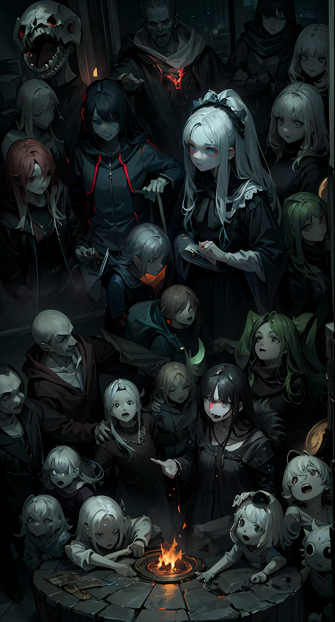 (Masterpiece, Best Quality, Ultra Detailed: 1.6), Illustration, (Single, 1 Girl, Beautiful Detailed Eyes: 1.2), City, Street, Fine Matte Dark Horror Painting