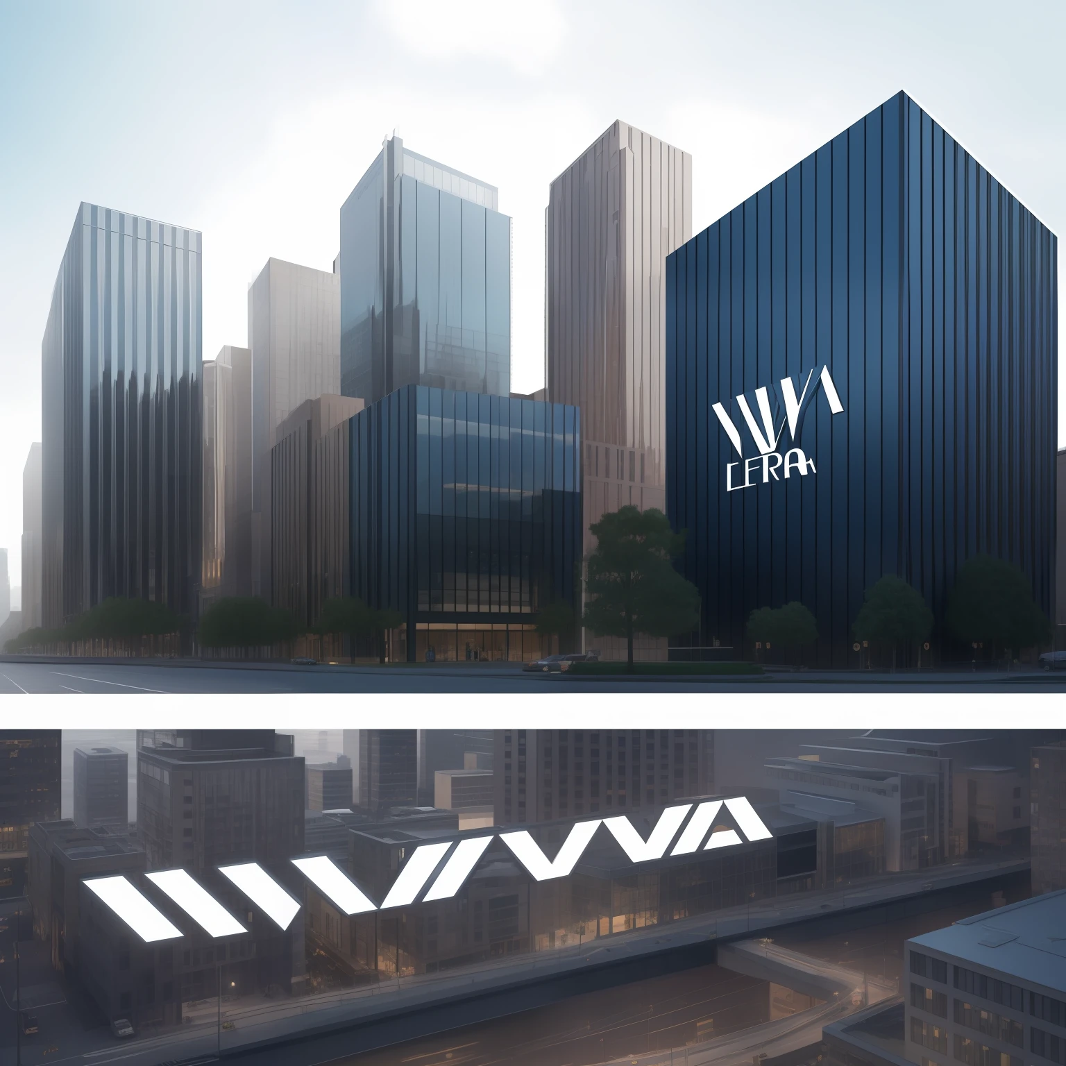 I'm looking to create a logo for my high-end builder, Nova era. The style of the logo should be modern, sophisticated and convey the idea of innovation. The main colors could be a combination of dark blue and silver or gray, which are usually associated with modernity and the future. As for the typography, I would like it to be clear and legible, preferably a sans serif font to give it a more contemporary feel. For the icon or image, consider incorporating a design element that represents the building or the future, such as a stylized city skyline or a modern geometric design. However, I would like to avoid too many details or too complicated designs – simplicity is key to an effective and timeless design.