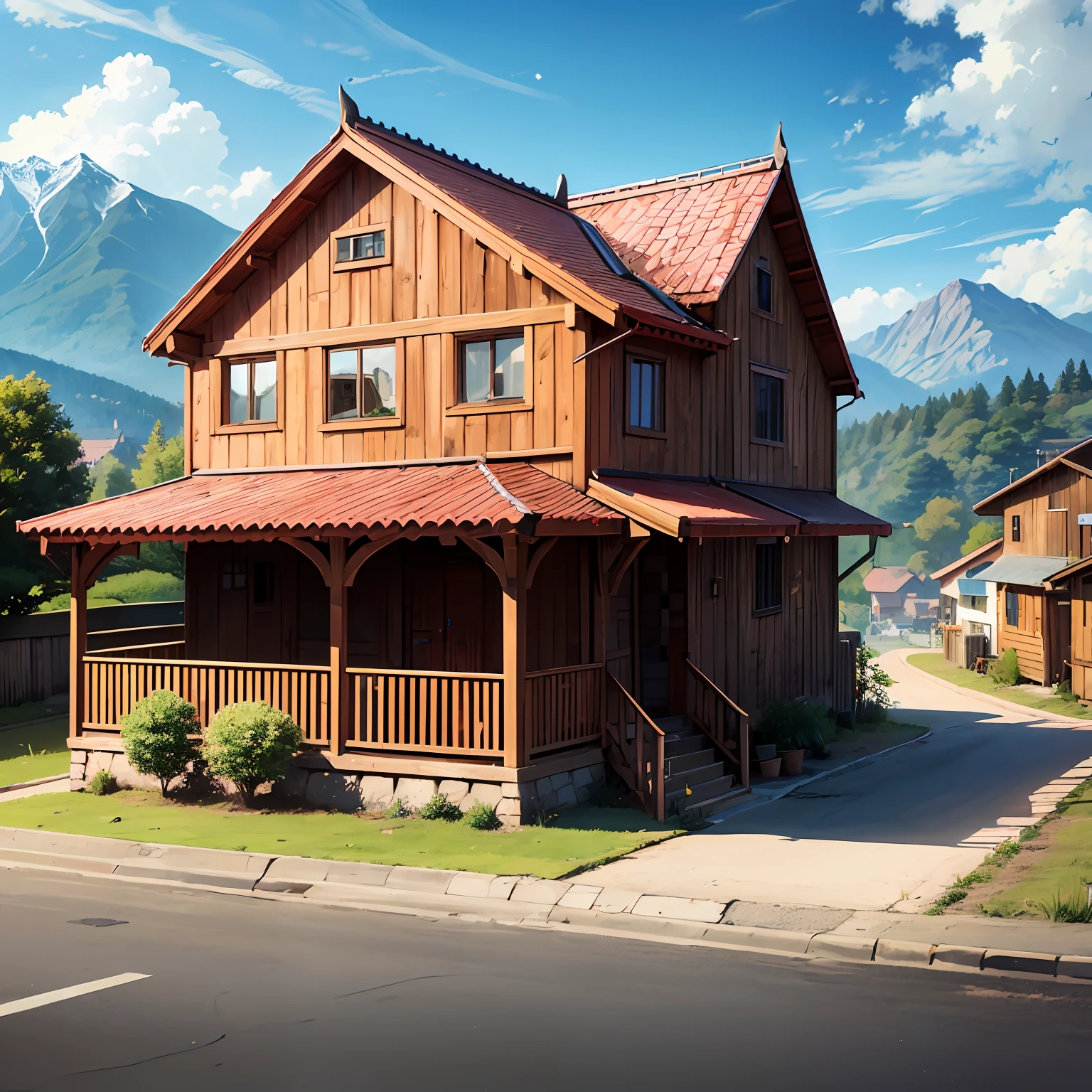 def create_scenario (anime model): name = input("wooden house : ") description = input("large house of 2 storey front, road and mountains and hills : ") location = input("a village: ") --auto