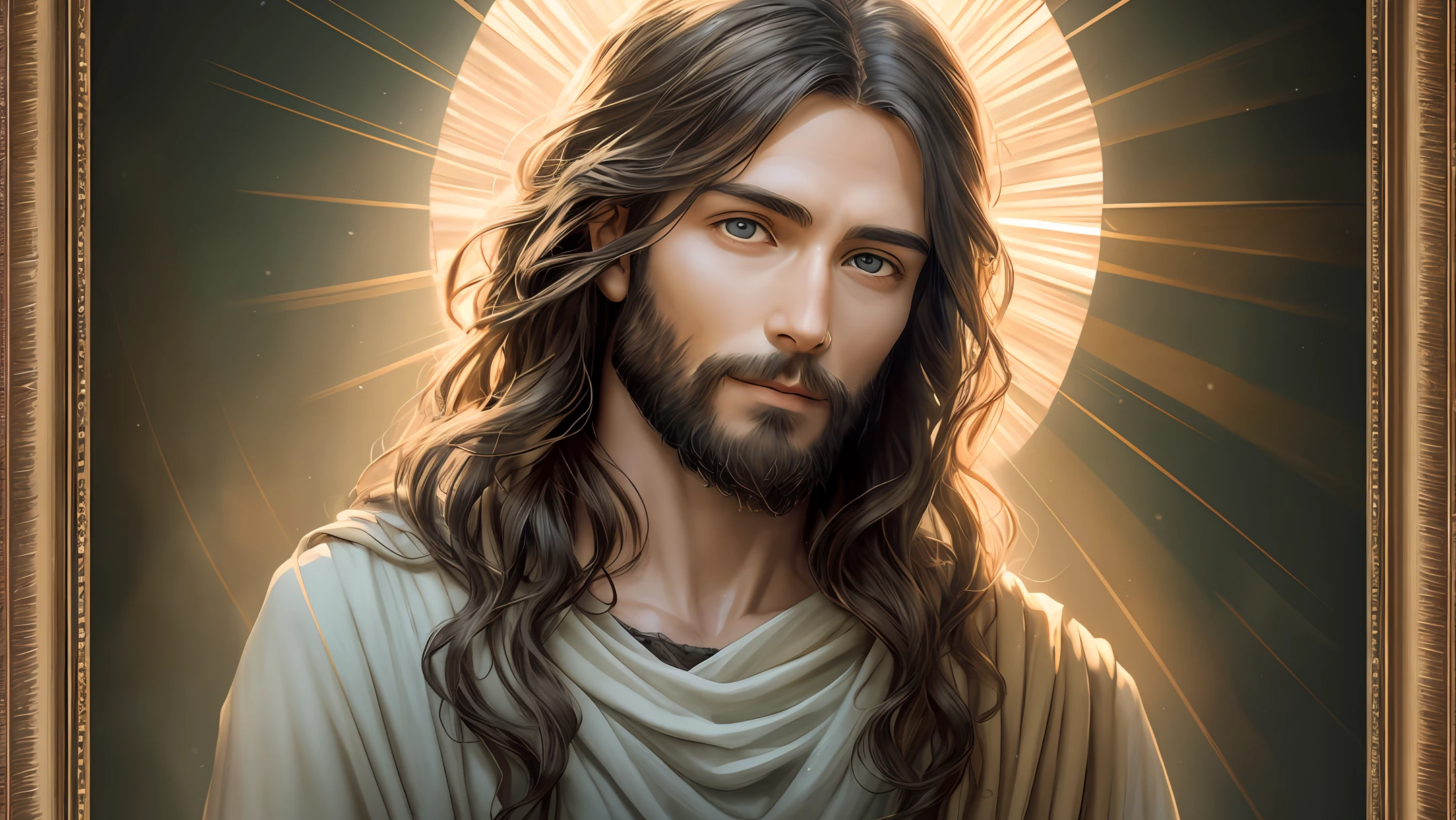 In this scene, Jesus is depicted in heaven, radiating divinity and serenity. The atmosphere is ethereal, with soft rays of light illuminating the surroundings. The composition is carefully framed, capturing Jesus at the center, surrounded by a celestial backdrop. The camera zooms in to capture every intricate detail, showcasing the divine features and expression of Jesus. His eyes reflect compassion and wisdom, while his serene smile exudes peace and love. The dramatic lighting enhances the depth and mood of the scene, creating a sense of awe and reverence. The image is captured with an ultra-detailed photography camera, ensuring that every nuance and texture is faithfully reproduced. The resolution is set at 8K, providing stunning clarity and realism. The photo-realistic rendering brings Jesus to life, capturing the essence of his presence in a tangible and compelling manner. The aspect ratio is set to 4:3, allowing for a balanced and classic composition. The version used is Midjourney 5.2, harnessing the latest advancements in image generation technology. The camera settings are set to auto, optimizing the exposure and focus to capture the scene in its utmost beauty. Overall, the scene portrays Jesus in all his glory, conveying a sense of divine presence and peace. The combination of ultra-detailed photography, dramatic lighting, and high-resolution rendering creates a visually stunning and emotionally resonant depiction of Jesus in heaven. --auto --s2