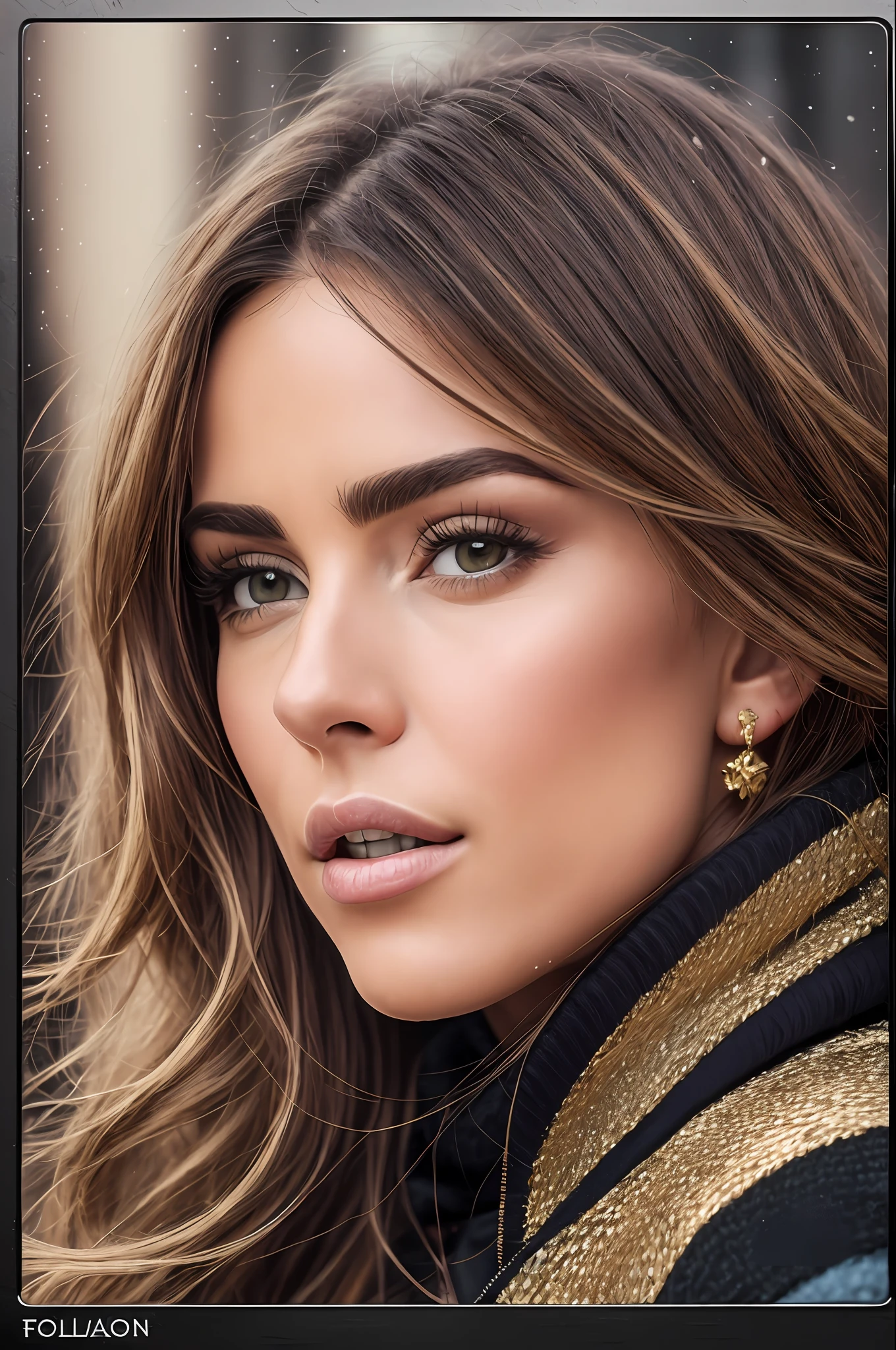 A woman wearing a black turtleneck sweater with a black fur coat, gold ring, brunette with dyed blonde hair, Julia Sarda, Christina Kritkou, black turtleneck, wearing turtleneck and jacket, portrait of Kim Kardashian, inspired by Gina Pellón, tanned Ameera al Taweel, Olivia Culpo, Julia Fuentes, flawless olive skin ((detailed face)), ((detailed facial features)), (finely detailed skin), pale skin, walking through the city, megacity environment, New York City in the background, (cool colors), damp, damp, reflections, (masterpiece) (perfect aspect ratio)(realistic photo)(best quality) (detailed) photographed on a Canon EOS R5, 50mm lens, F/2.8, HDR, (8k) (wallpaper) (cinematic lighting) (dramatic lighting) (sharp focus) (intricate), RAW photo, RAW photo, gigachad photo, posing for camera, 8k uhd, dslr, high quality, grain film, Fujifilm XT3, film stock photography 4 kodak portra 400 camera f1.6 lens rich colors hyper realistic texture dramatic lighting unrealengine trend in artstation cinestill 800 tungsten, toughboy style, face ultra focus, intimidating
