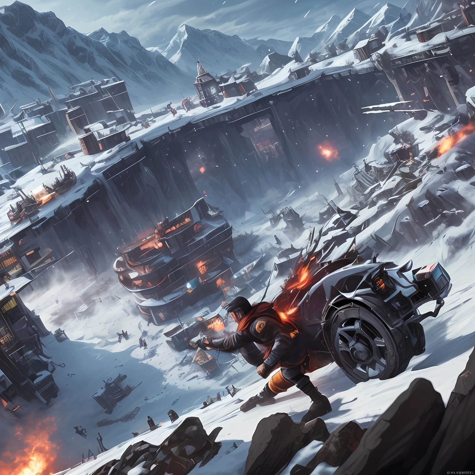 Frostpunk Jet Lee fighting --auto