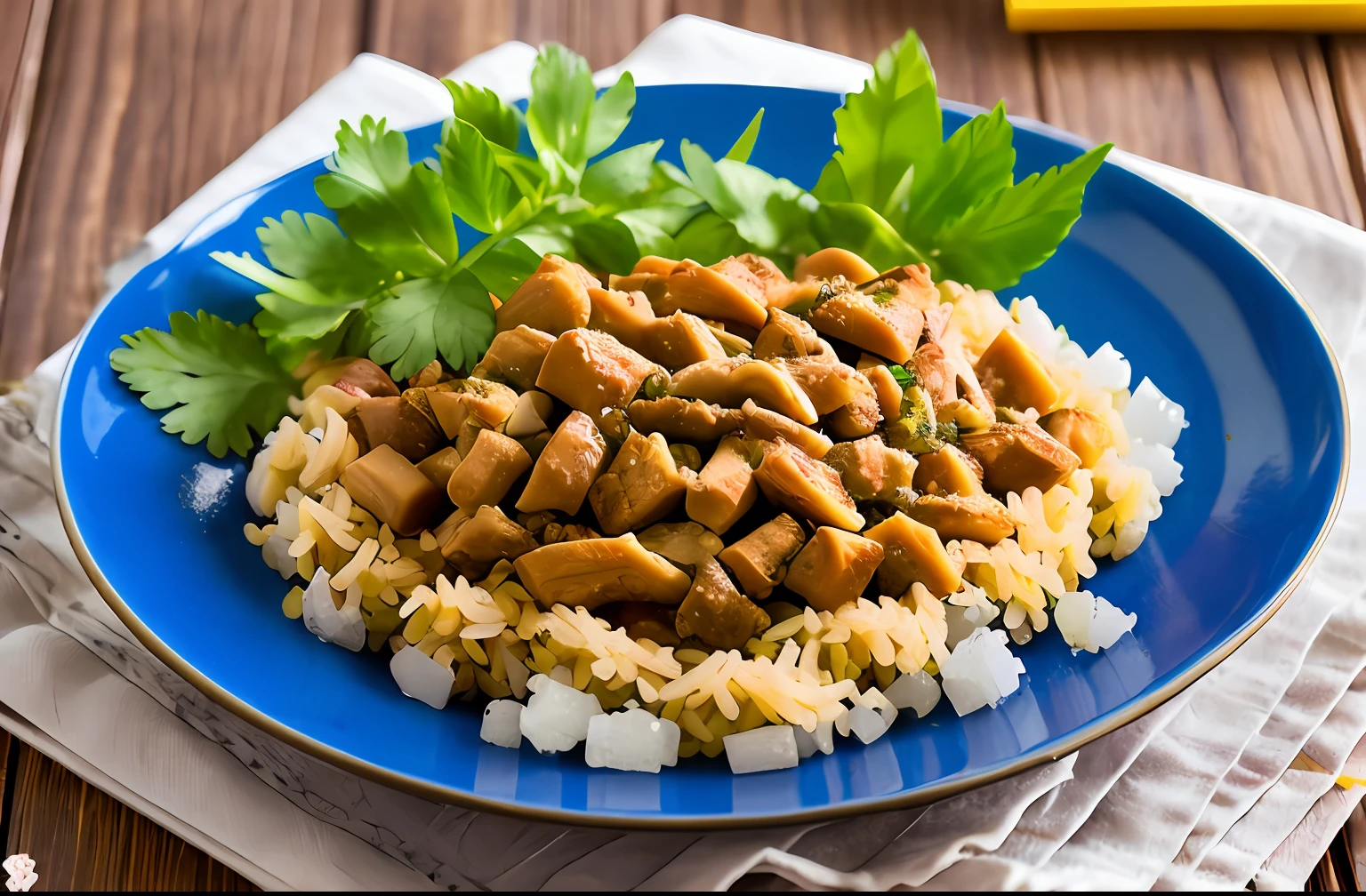 Tapioca with Shredded Chicken Filling
