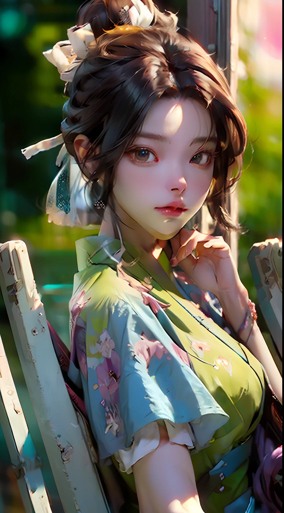 ((Best quality)), ((masterpiece)), (detailed: 1.4), 3D, an image of a beautiful cyberpunk woman, Elizabeth Olsen,HDR (High Dynamic Range),Ray Tracing,NVIDIA RTX,Super-Resolution,Unreal 5,Subsurface dispersion, PBR texture, Post-processing, Anisotropic filtering, Depth of field, Maximum clarity and sharpness, Multilayer textures, Albedo and specular maps, Surface shading, Accurate simulation of light-material interaction, Perfect proportions, Octane Render, Two-Tone Lighting,Wide Aperture,Low ISO,White Balance,Rule of Thirds,8K RAW,