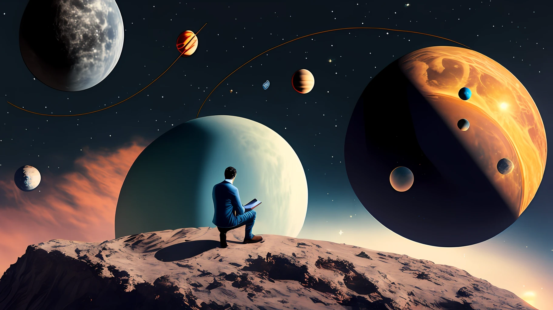 Albert continued to explore the mysteries of the universe. He delved into complex calculations and constantly questioned existing theories. On a day like any other, while in the office, he began to ponder gravity. He wondered how celestial bodies interacted and why gravity kept them moving.