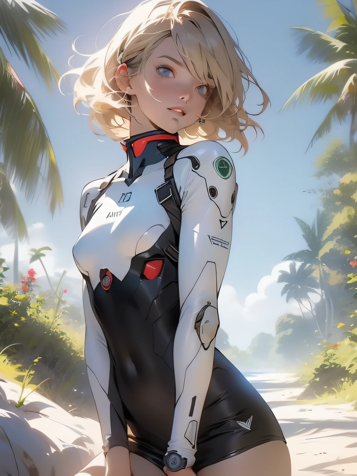 ((Melhor qualidade)), ((obra-prima)), (detalhado: 1.4), (Absurdo), Margot Robbie, 25 anos, fair skinned with micro bikini, neon style clothing Genesis evangelion, roupa 3 peças, cabelo colorido, tattoo on the arms, cybernetic hand, pastel, centralizada, scale to fit dimensions, HDR (High Dynamic Range),Ray Tracing,NVIDIA RTX,Super-Resolution,Unreal 5,Subsurface dispersão, Textura PBR, Post-processamento, Anisotropic filtering, Profundidade de campo, Maximum Clarity and Sharpness, Texturas multicamada, Albedo e mapas especulares, Surface Shading, Accurate simulation of light interaction-material, Perfect proportions, Octane Render, Two-tone lighting, Ampla abertura, Baixo ISO, White balance, thirds rule, 8K RAW, crysisnanosuit, 2girls aqua_eyes barefoot beach blonde_hair bow brown_hair candy clouds dress loli lollipop long_hair nopan original red_eyes see_through short_hair sky summer_dress tree water yan_(nicknikg)
