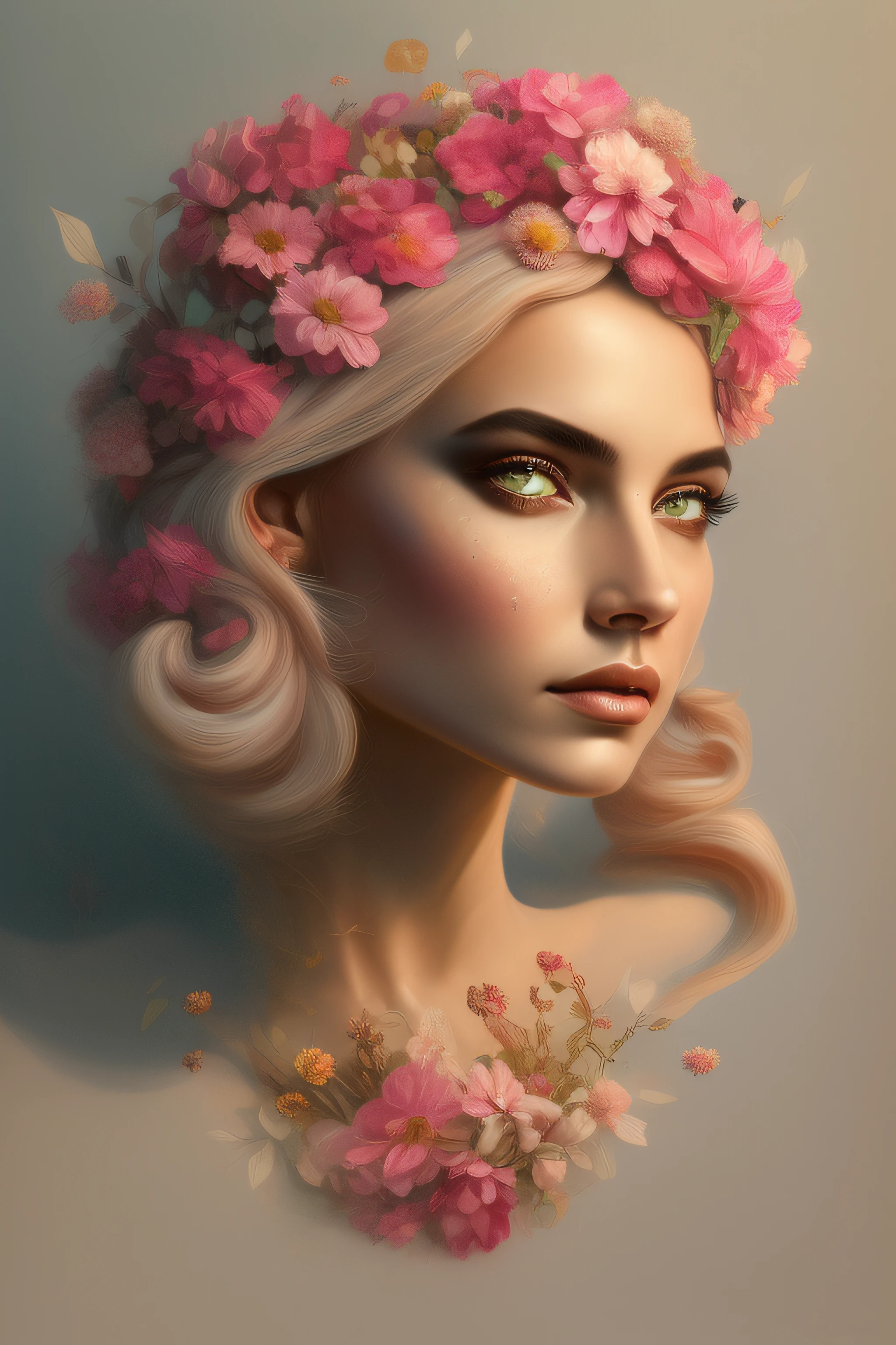 ((gorgeous princess)), (with long flowing white hair), (bright and beautiful eyes), trending on Art Station, flower of hope by Jean-Honor Fragonard, Peter mohrbacher, super detailed, crazy details , stunning sophisticated elite art nouveau ornate liquid wax elegant luxurious greg rutkowski ink style sticker vector art beautiful character design double exposure shot luminous design, winning entry, masterpiece, amoled black background,