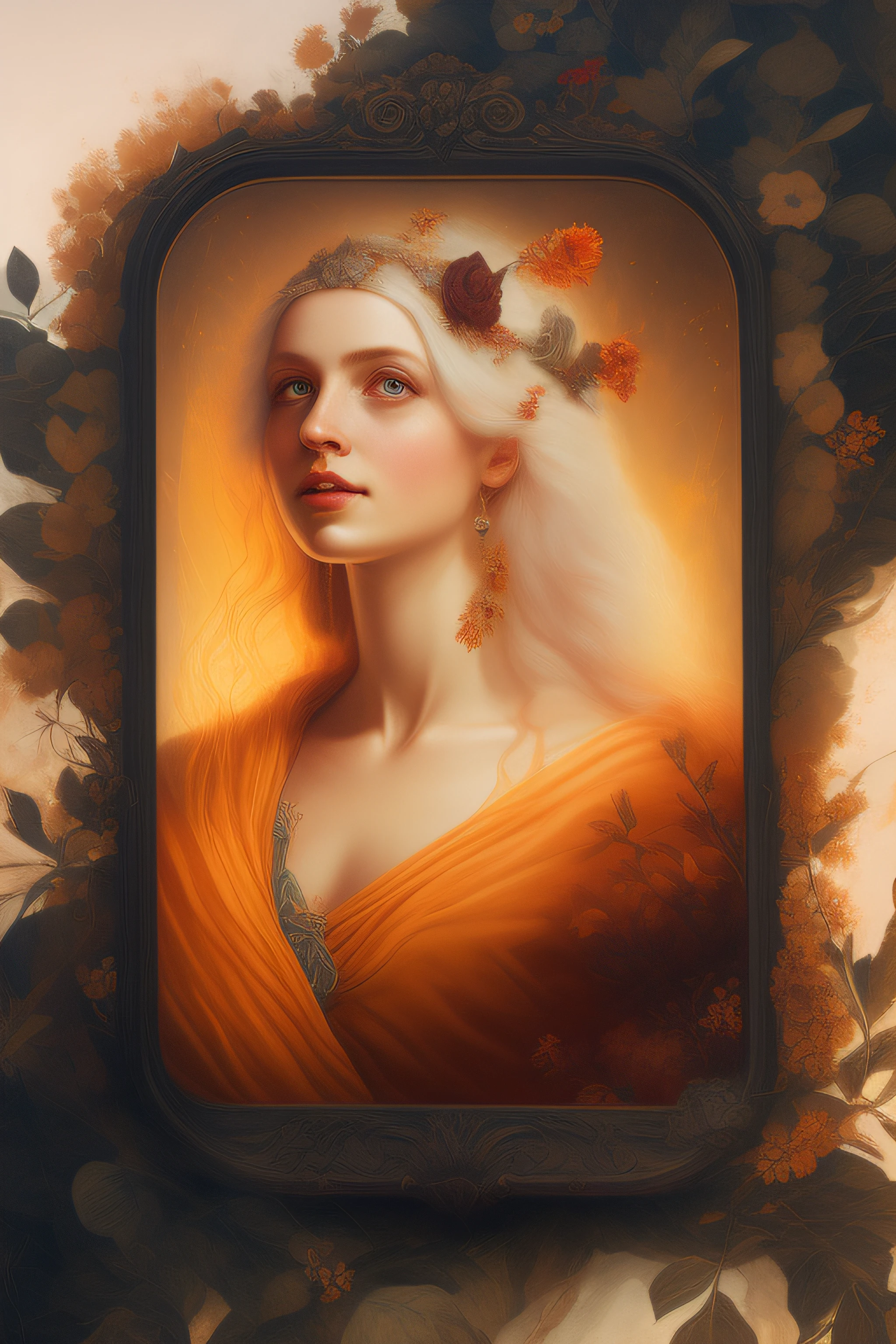 ((gorgeous princess)), (with long flowing white hair), (bright and beautiful eyes), trending on Art Station, flower of hope by Jean-Honor Fragonard, Peter mohrbacher, super detailed, crazy details , stunning sophisticated elite art nouveau ornate liquid wax elegant luxurious greg rutkowski ink style sticker vector art beautiful character design double exposure shot luminous design, winning entry, masterpiece, amoled black background,