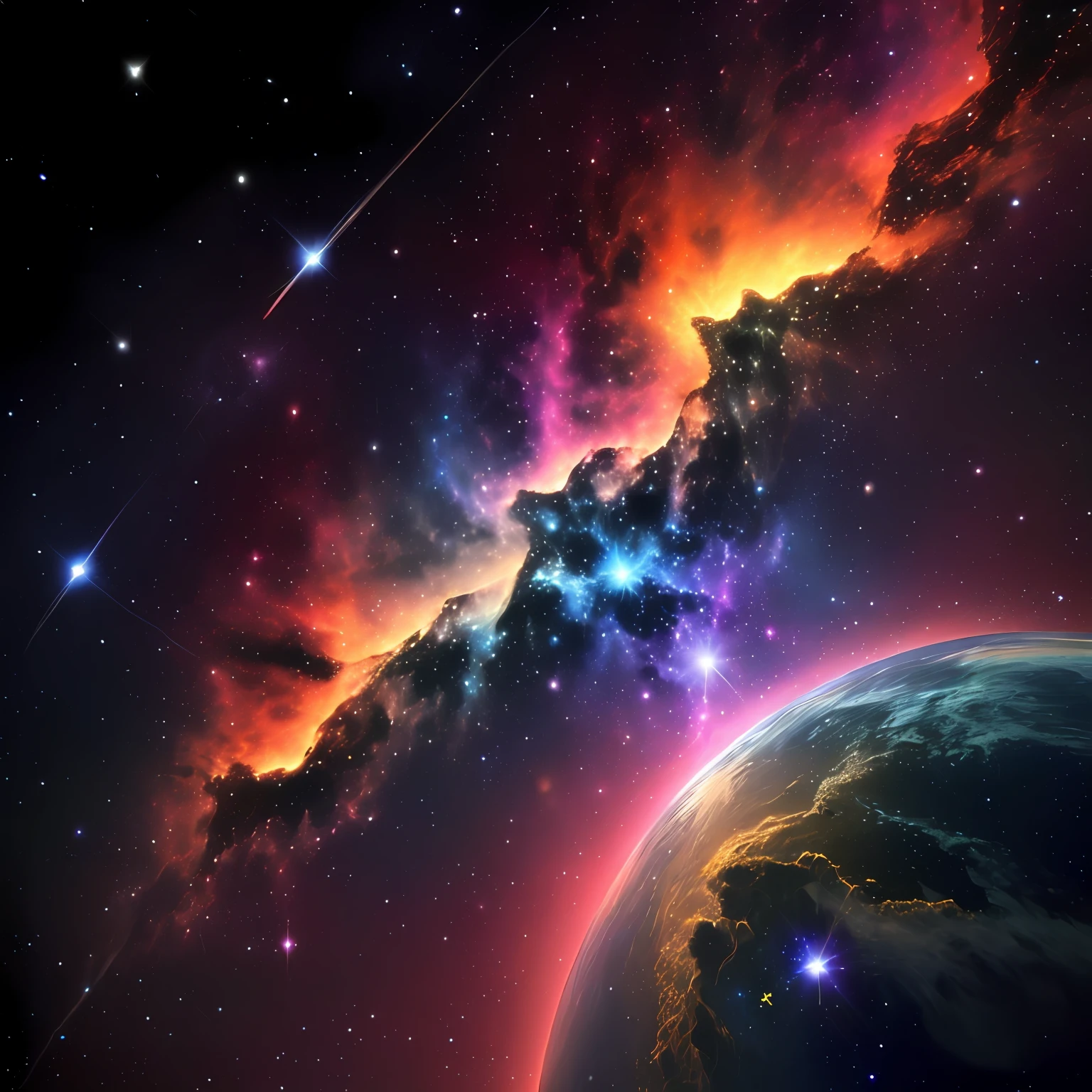 Space, Nebula, Deep Space , Blue