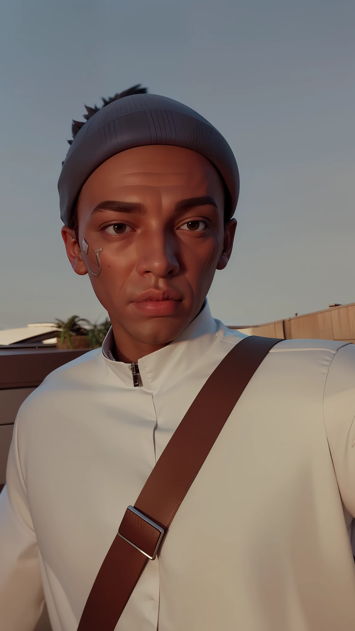 Cyborg boy 3d cartoon