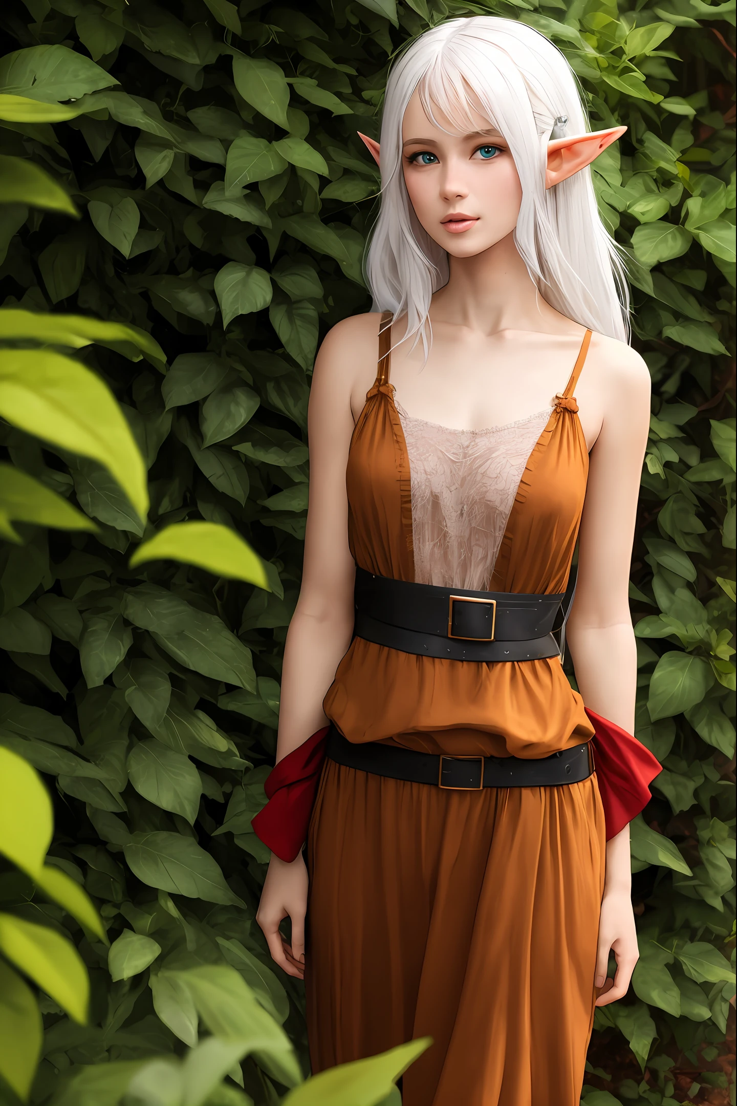 White-haired female elf