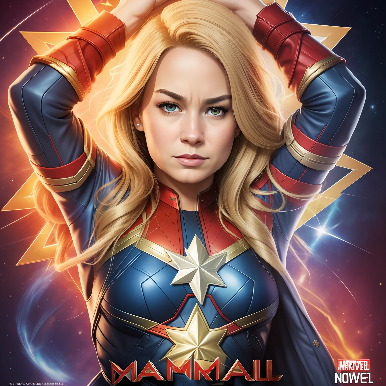 Captain Marvel Face Photo