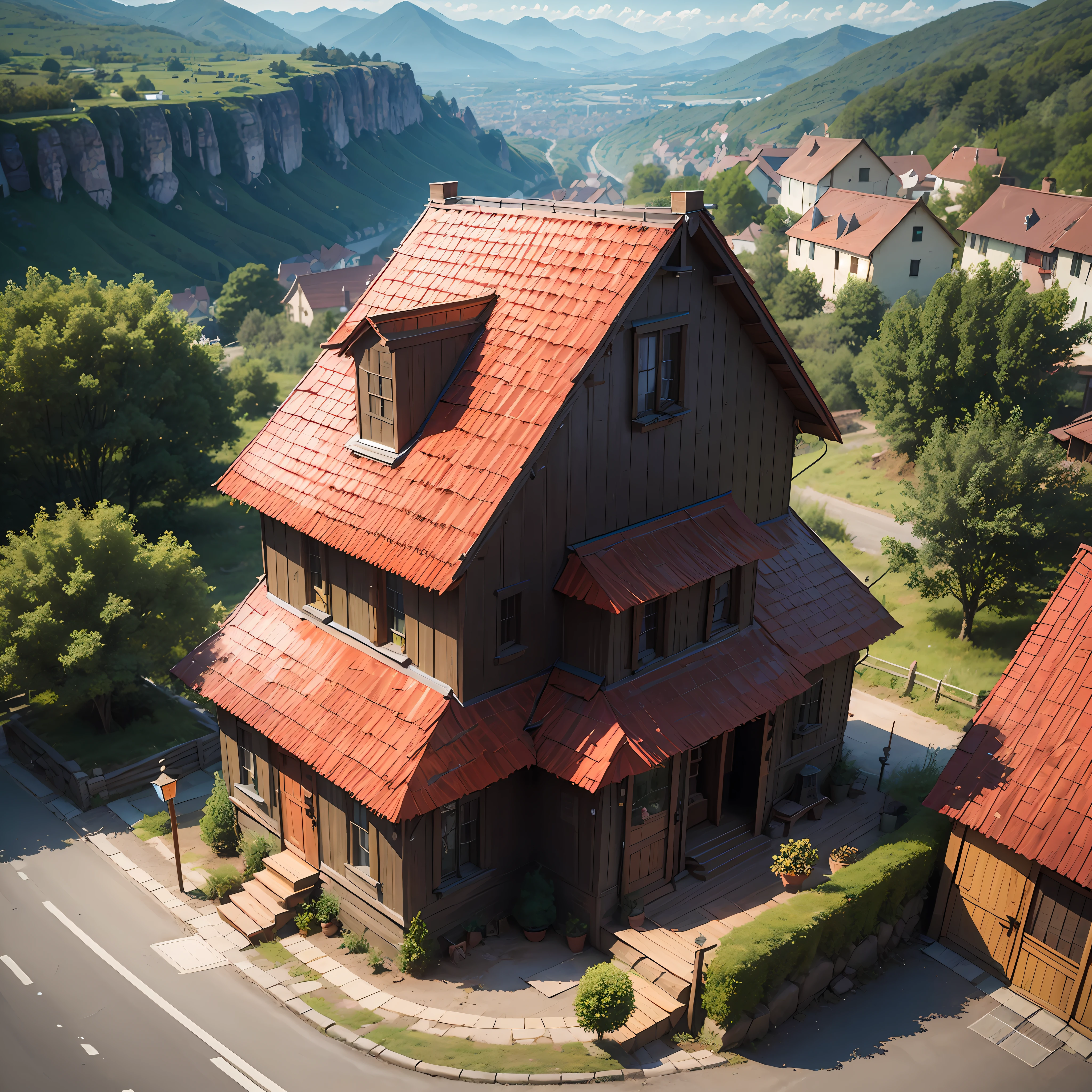 def create_scenario (anime model): name = input("wooden house : ") description = input("large house of 2 storey front, road and mountains and hills : ") location = input("a village: " --auto
