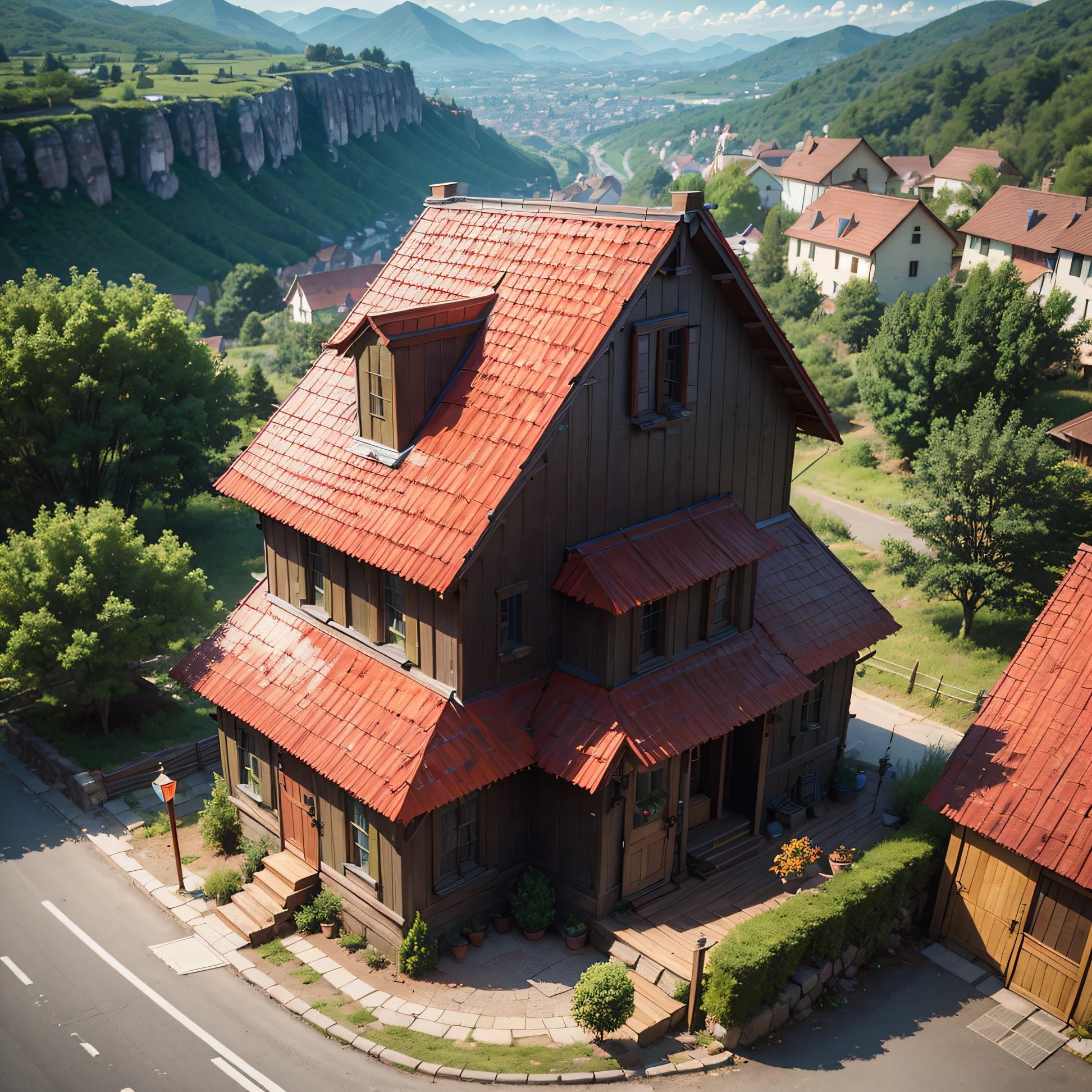 def create_scenario (anime model): name = input("wooden house : ") description = input("large house of 2 storey front, road and mountains and hills : ") location = input("a village: " --auto