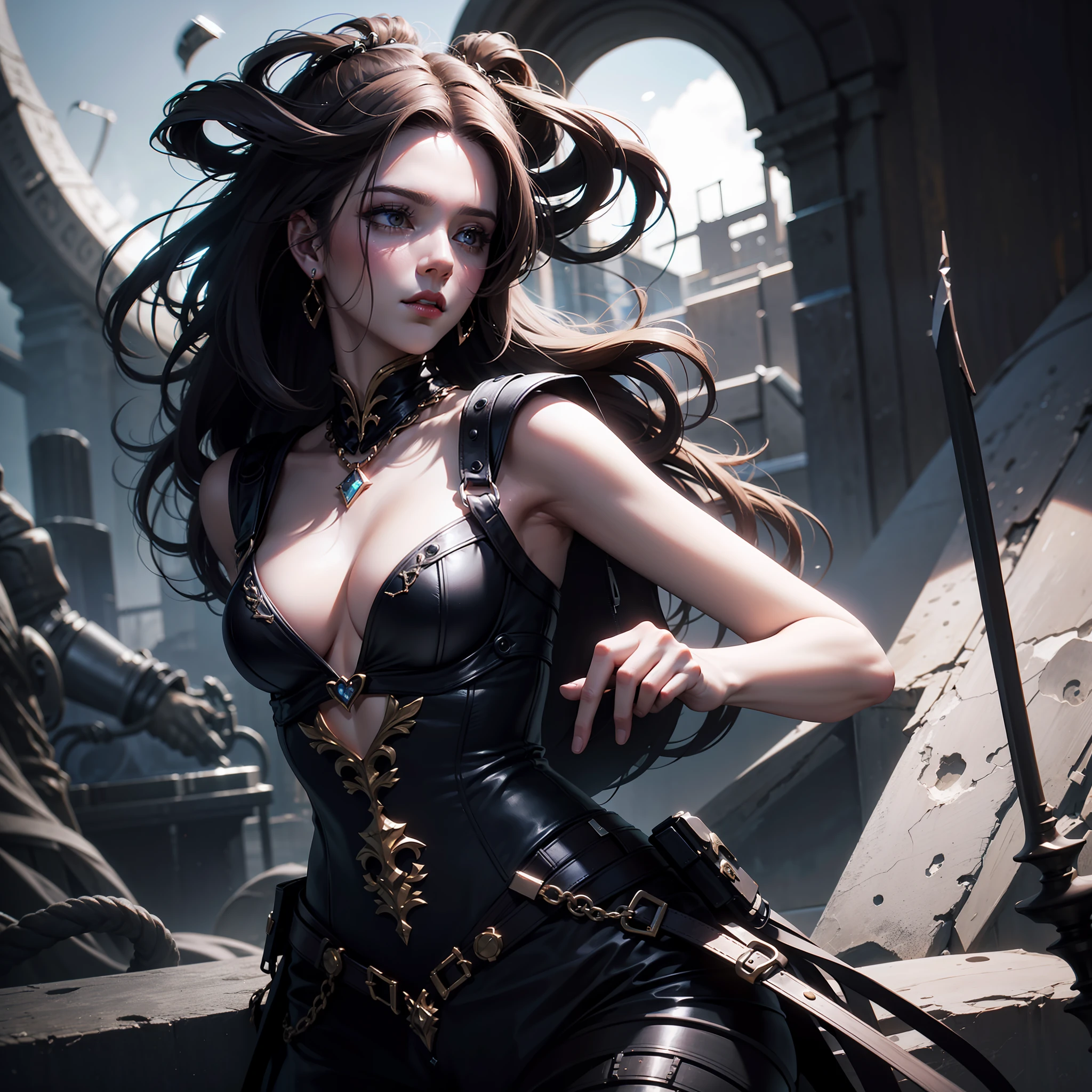 full body portrait photography of Medusa, dark fantasy, Unreal Engine, Cinematic, Color Grading, portrait Photography, Lonely, scary, calming, dark, elegant, hyper realistic, beautiful, spotless, perfect,  in love, slim, super detailed, dynamic pose, photography, 8k