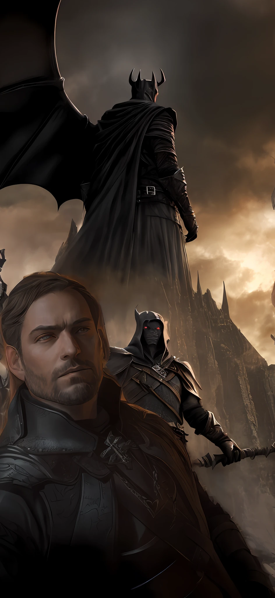 - Mordor fundo, mordor gotica black tower, sauron, nazgul, morgoth, viloes, black bat wings