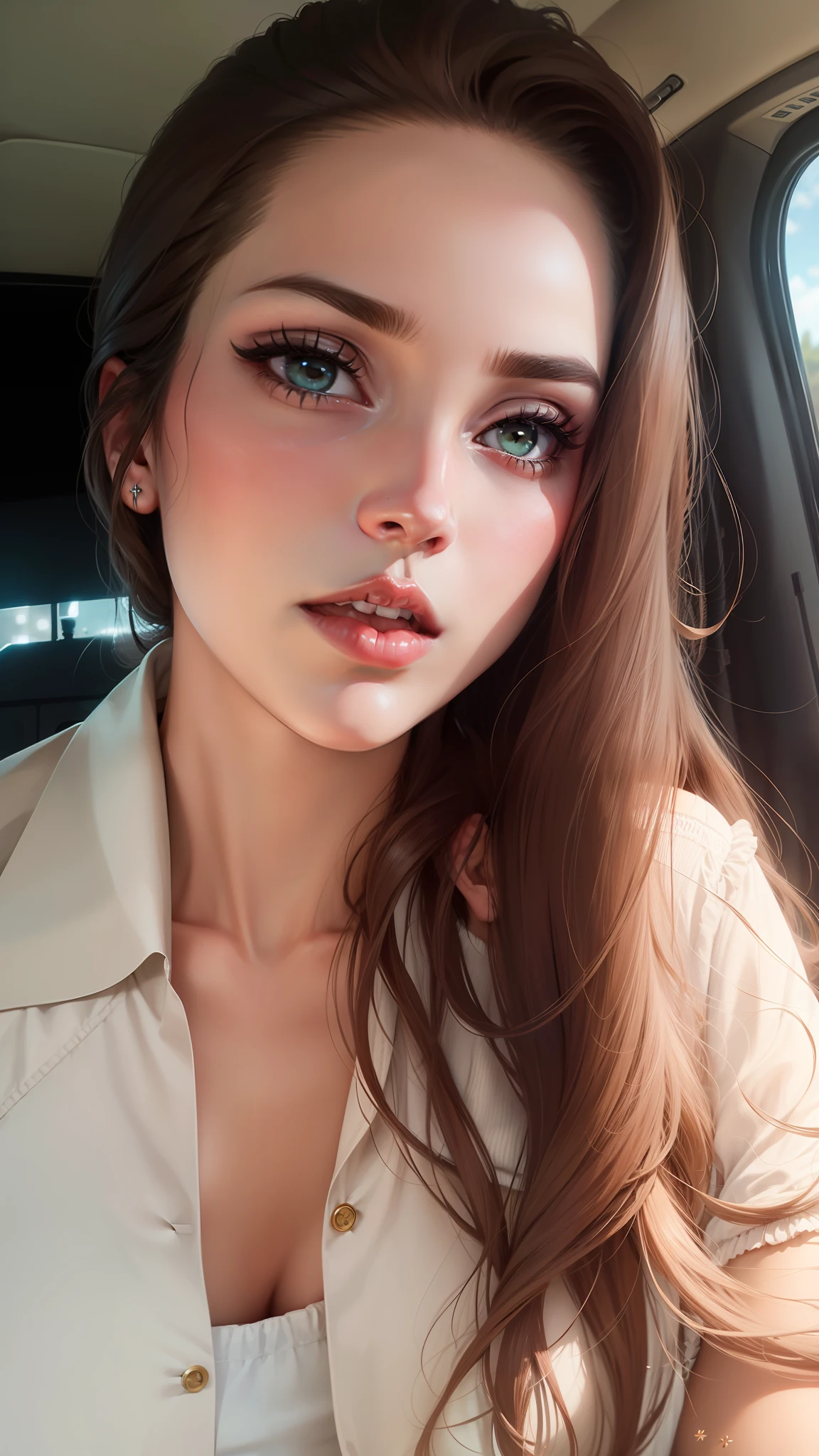 Edit the photo to bring resemblance to singer Lana Del Rey