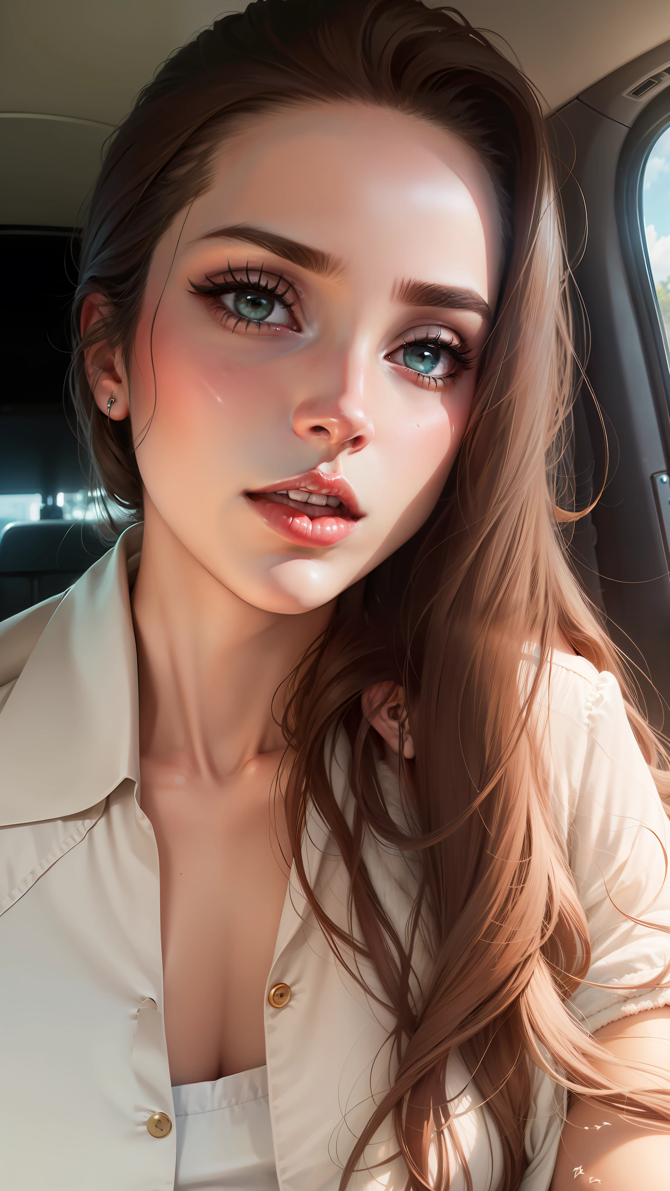 Edit the photo to make it look like singer Lana Del Rey