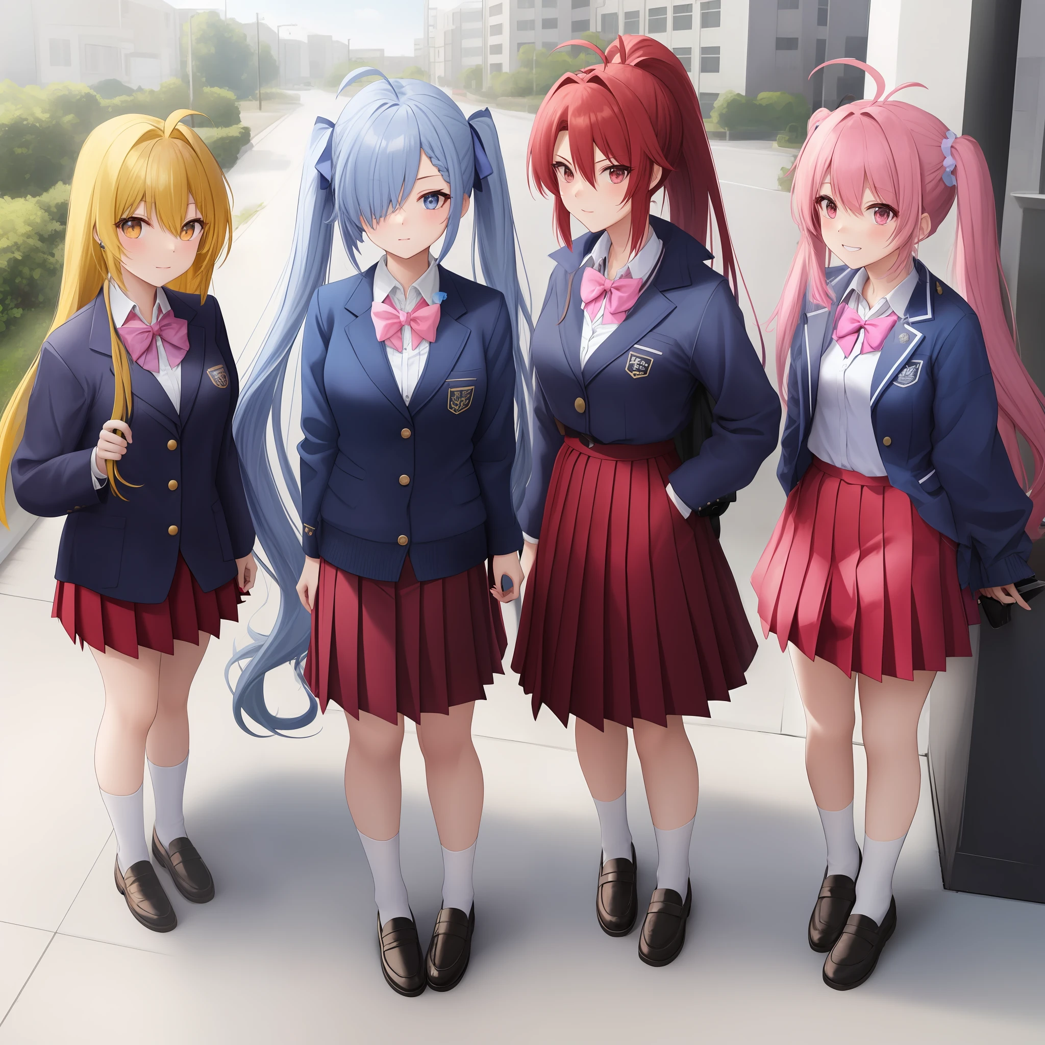 Antenna hair, pink hair
