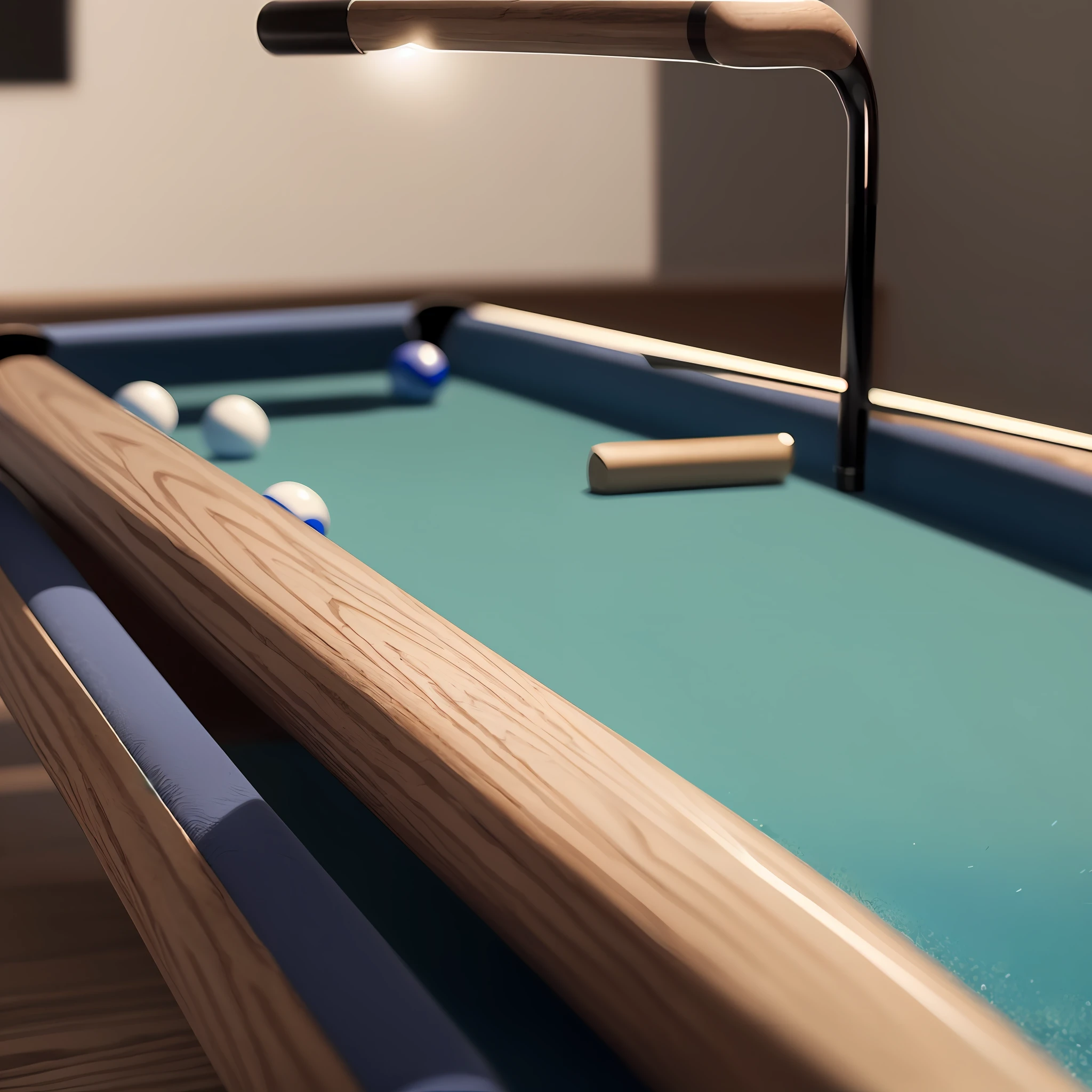 (8k, RAW photos, highest quality, masterpiece: 1.7). (Realistic, Photorealist: 1.9). 1 image of a featured pool cue, with elegant, smooth lines --auto