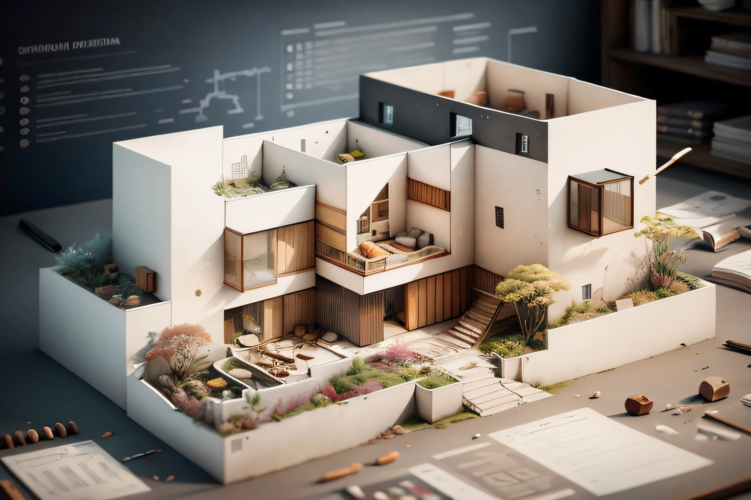 Sunny architecture model
