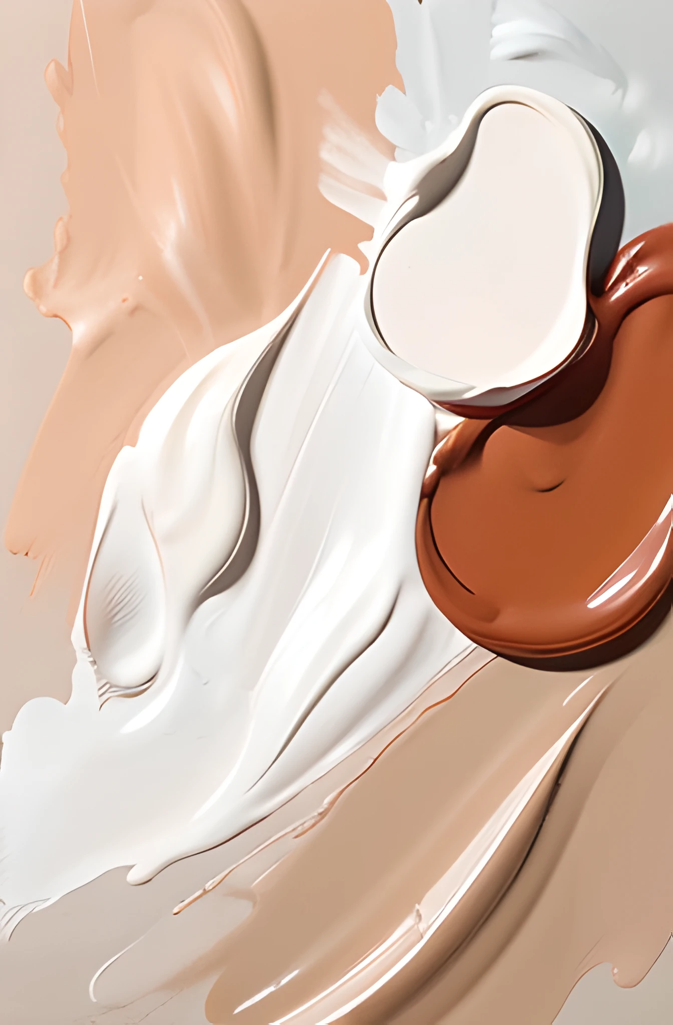 Thick paint, smooth oil painting, skin tone warm tone, multi-layer paint, smooth paint, detailed soft painting, brown and white, matte foreshadowing, smooth drawing of oil painting, realistic painting, ultra-realistic soft painting, clear smooth lines, thick paint visible