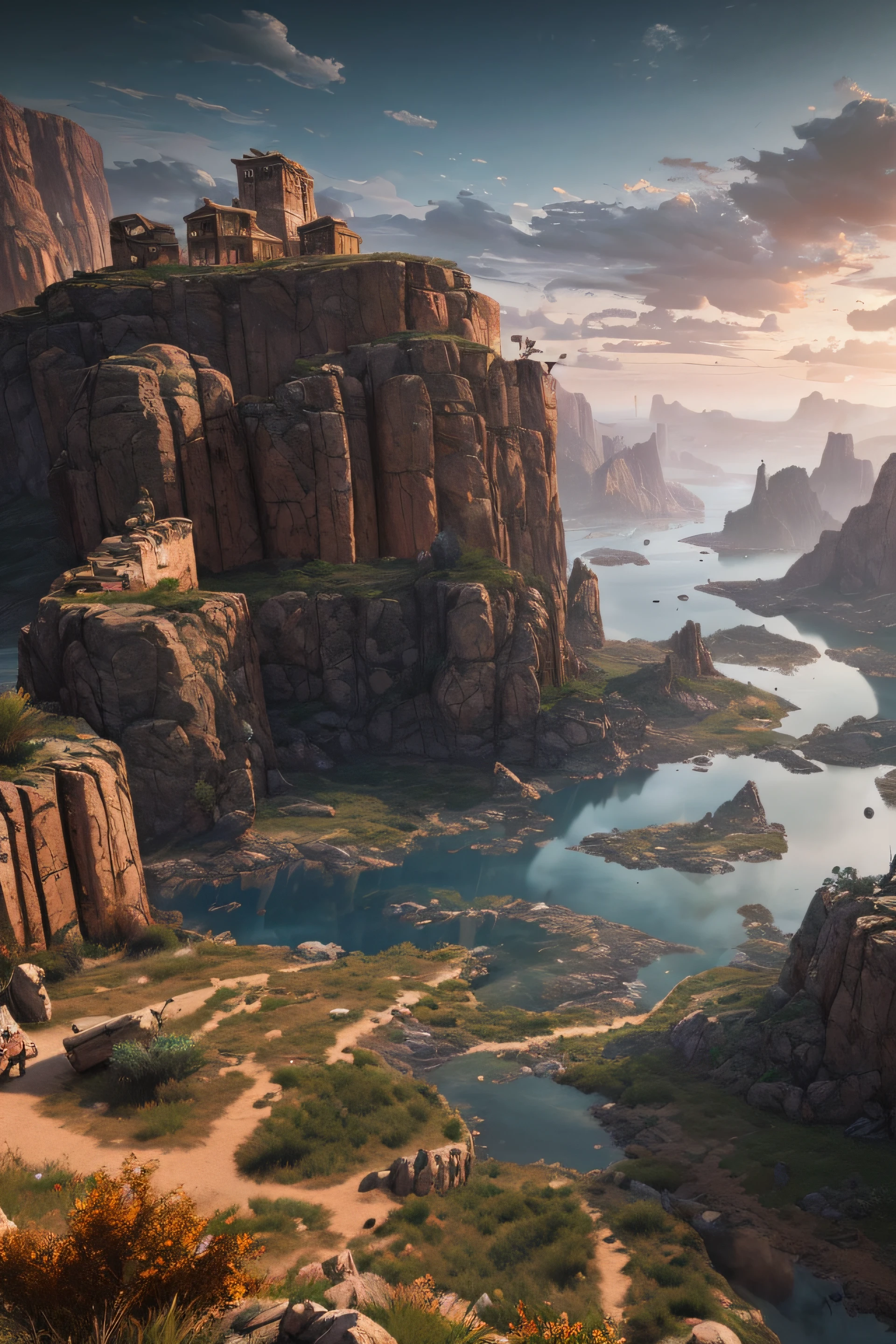 Randomly generated, scenic spots, varied, high-end, epic compositions, atmospheric, ultra hd, glazed, atmospheric, epic compositions, Unreal Engine, highly detailed technology, real world, real photos --auto