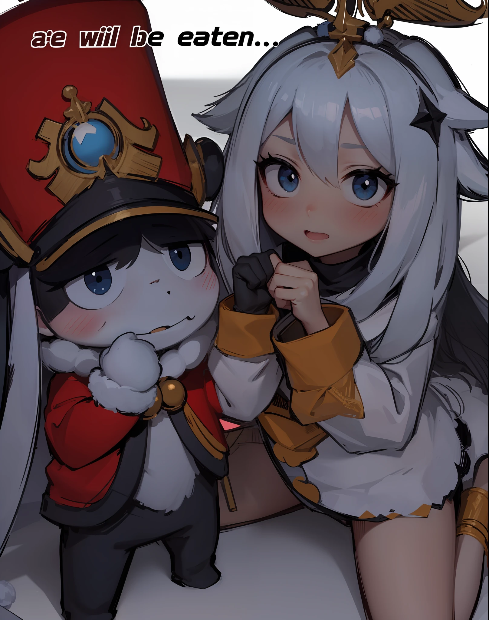 Pompom and paimon