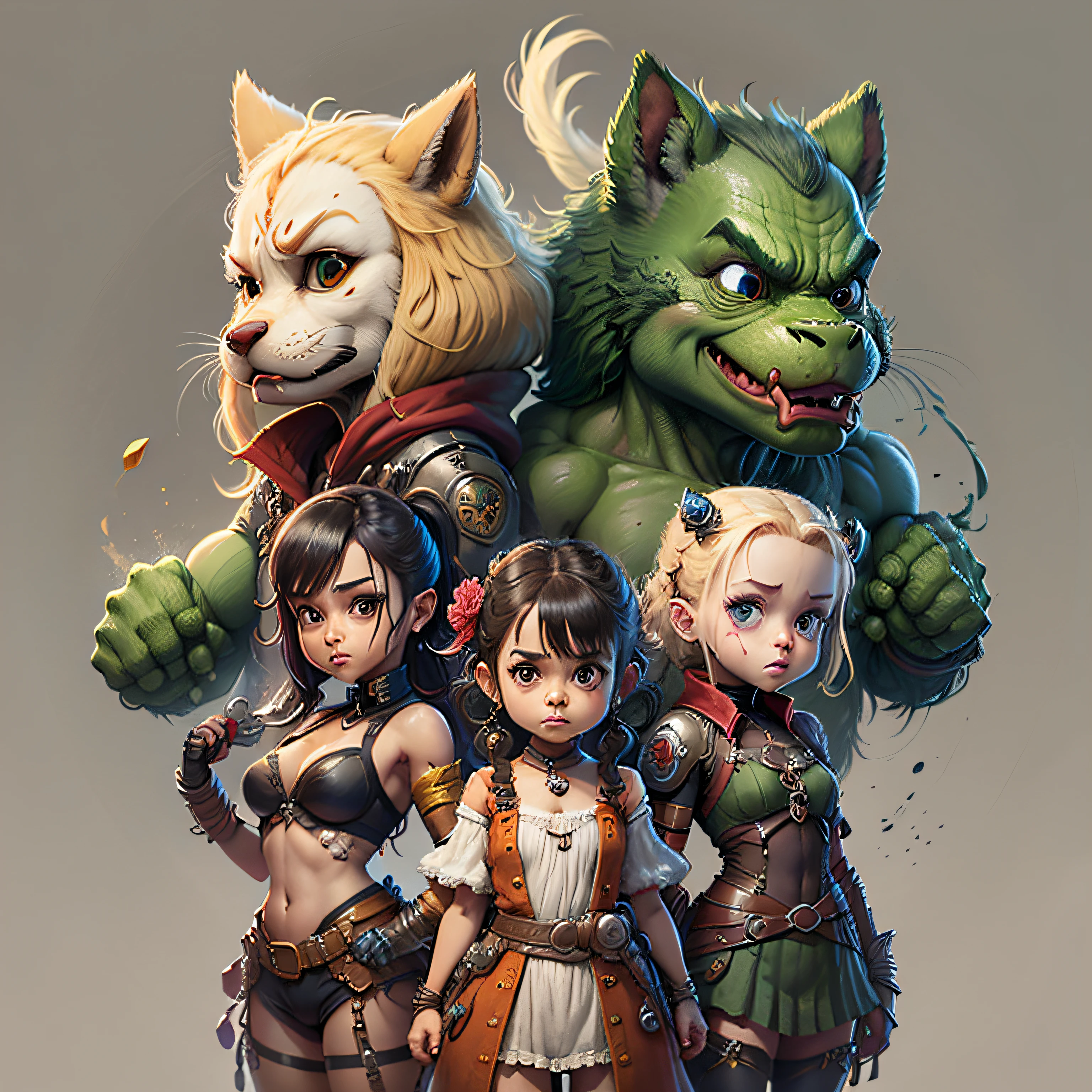 Create some new characters, based on cartoons