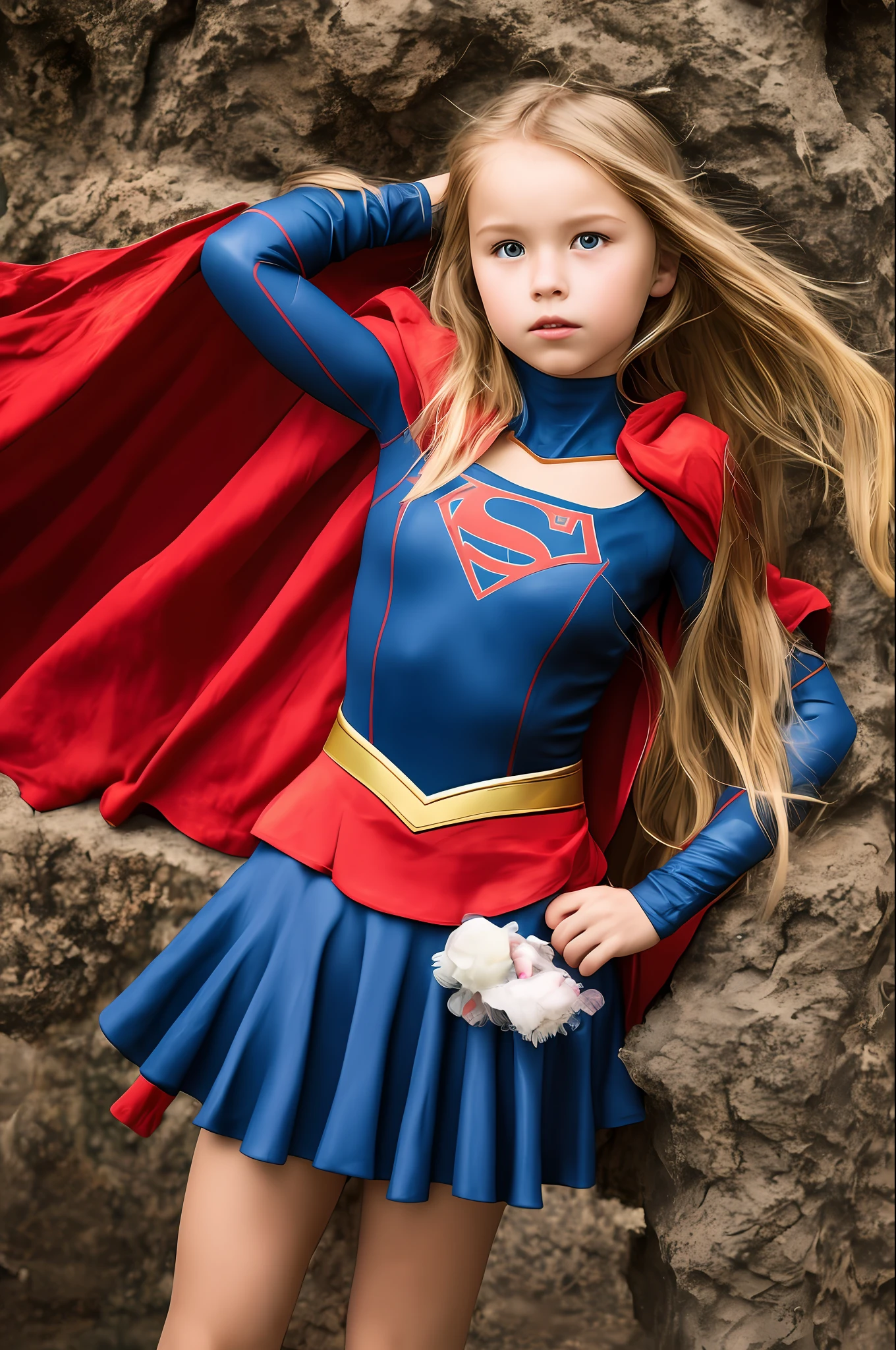 Supergirl as a , 8k, (insanely detailed:1.5), full body photograph, 20 megapixel, canon eos r3, detailed skin, pale skin