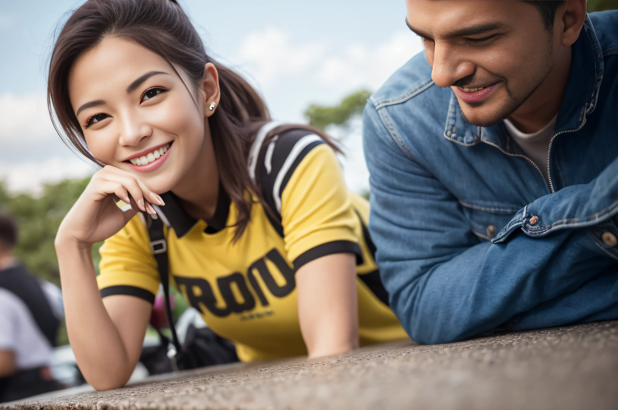 (8K, Best Quality), Super Detail, Positive, Bright, Smile, Fun, Like, Respect, 2 Women, 2 Men, Beautiful Detail, Phototreal, Ultra Real, Outdoor, Business, CSR, Innovation, Environment - --auto