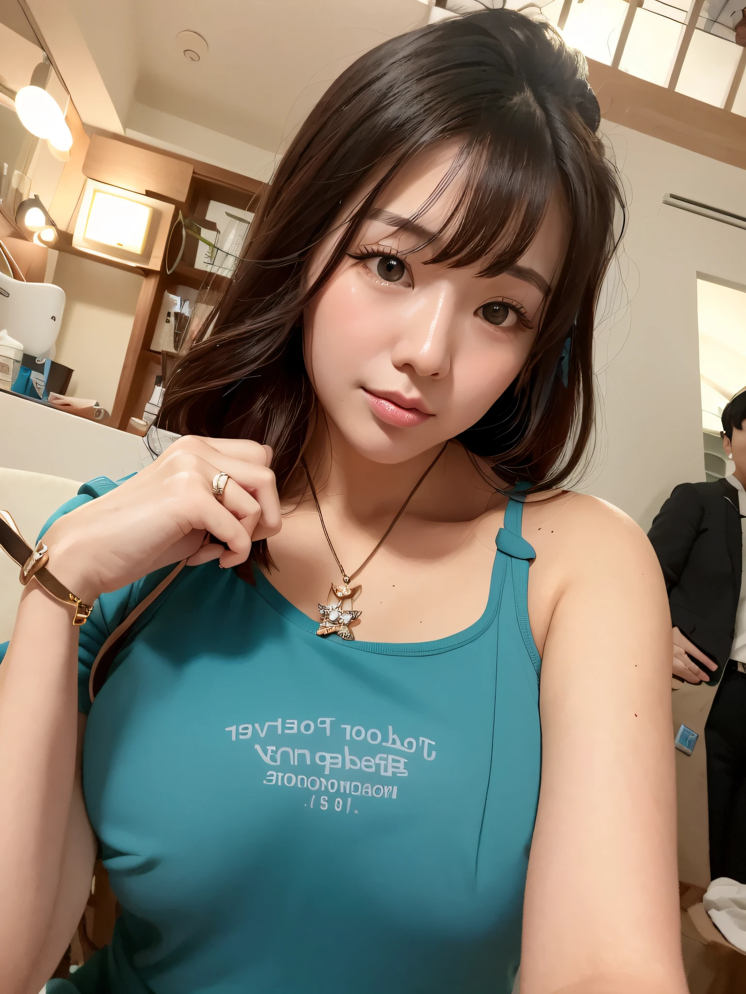 there is a woman that is posing for a picture in a room, korean girl, beautiful south korean woman, gorgeous young korean woman, beautiful young korean woman, heonhwa choe, korean woman, jaeyeon nam, 3 0 years old woman, 30 years old woman, wan adorable korean face, 2 7 years old, young adorable korean face, asian girl