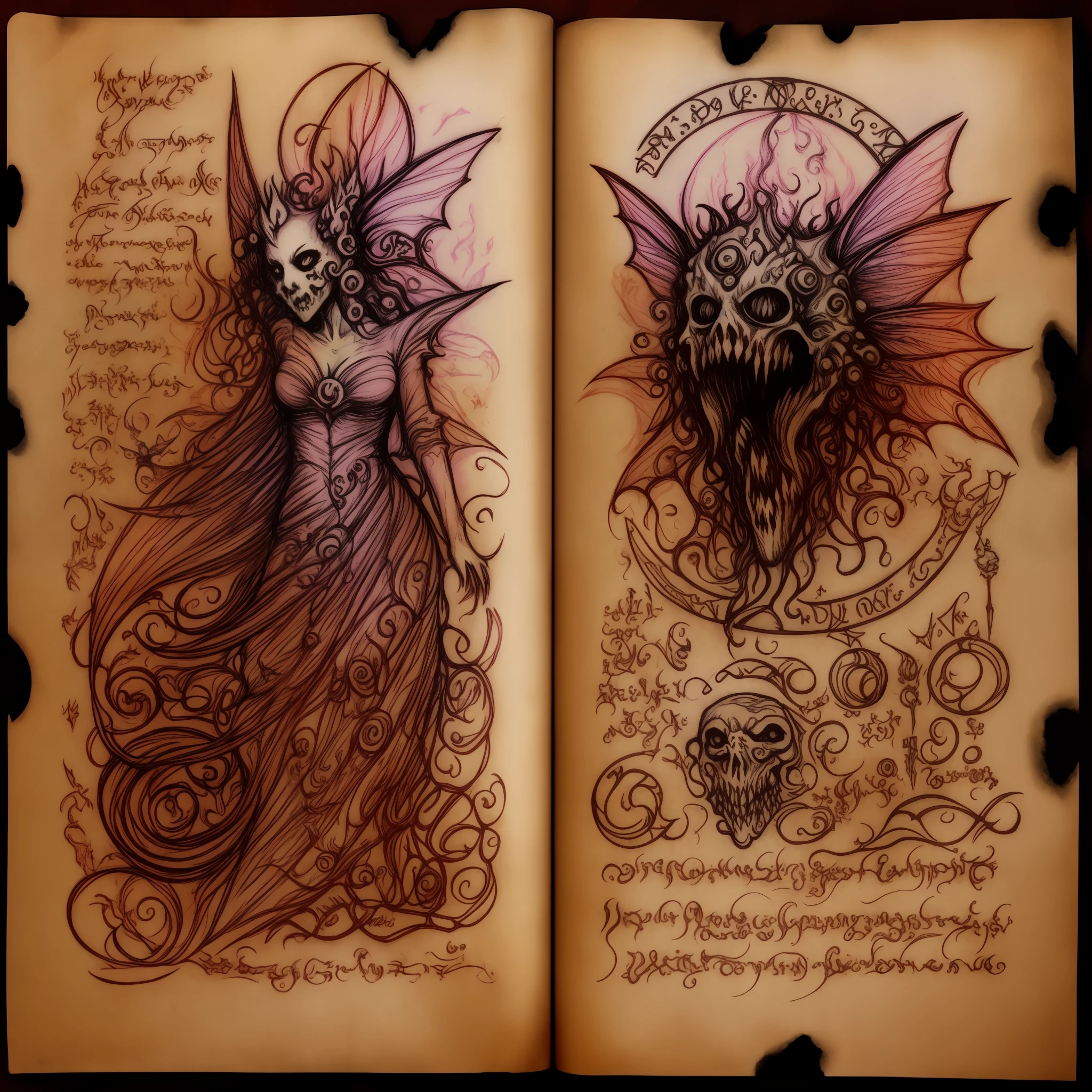 necronomicon sketch wicked fairy
