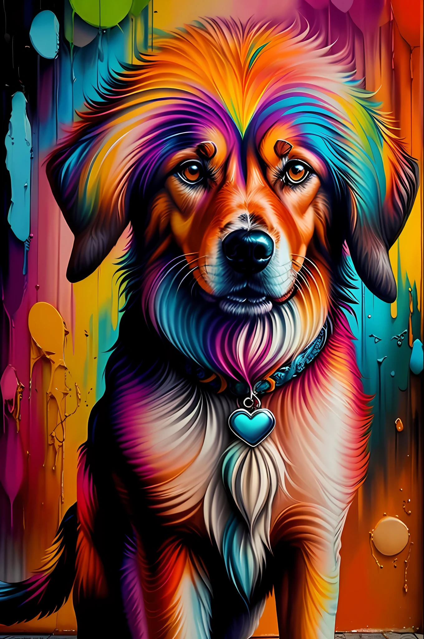 (Dog Saluki ),(happy)),(cute)), Eduardo Kobra padding ,wall PORTRAIT geometric multidimensional, art, chibi,
yang08k, beautiful, colorful,
masterpieces, top quality, best quality, official art, beautiful and aesthetic,