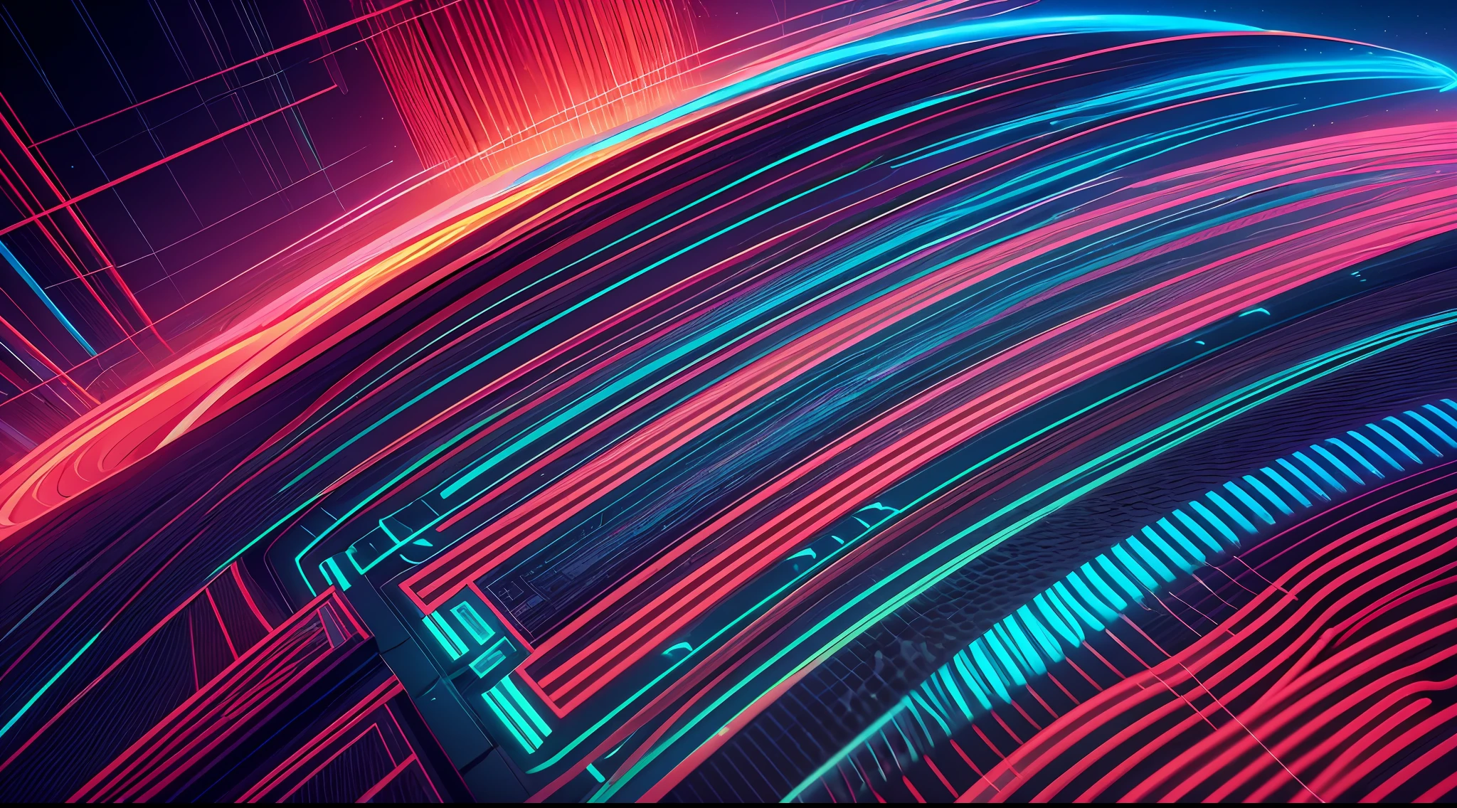 abstract background, technology, fiber optics, internet, high speed, glow speed, matrix style, intricate, hyper detailed, 3d, cinematic light, predominant red, 8k-v5